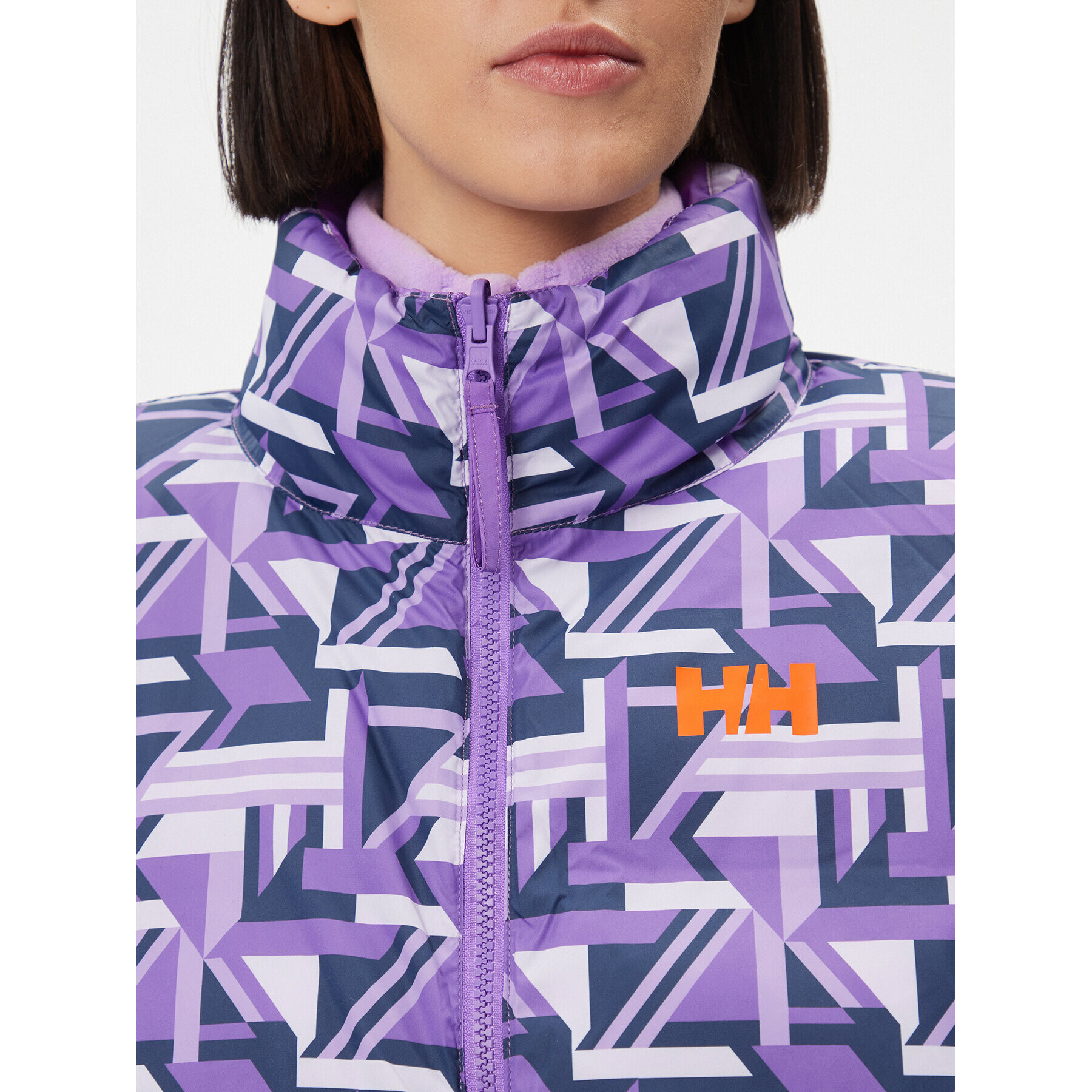 Helly Hansen Пухено яке Yu Reversible 54061 Виолетов Regular Fit - Pepit.bg