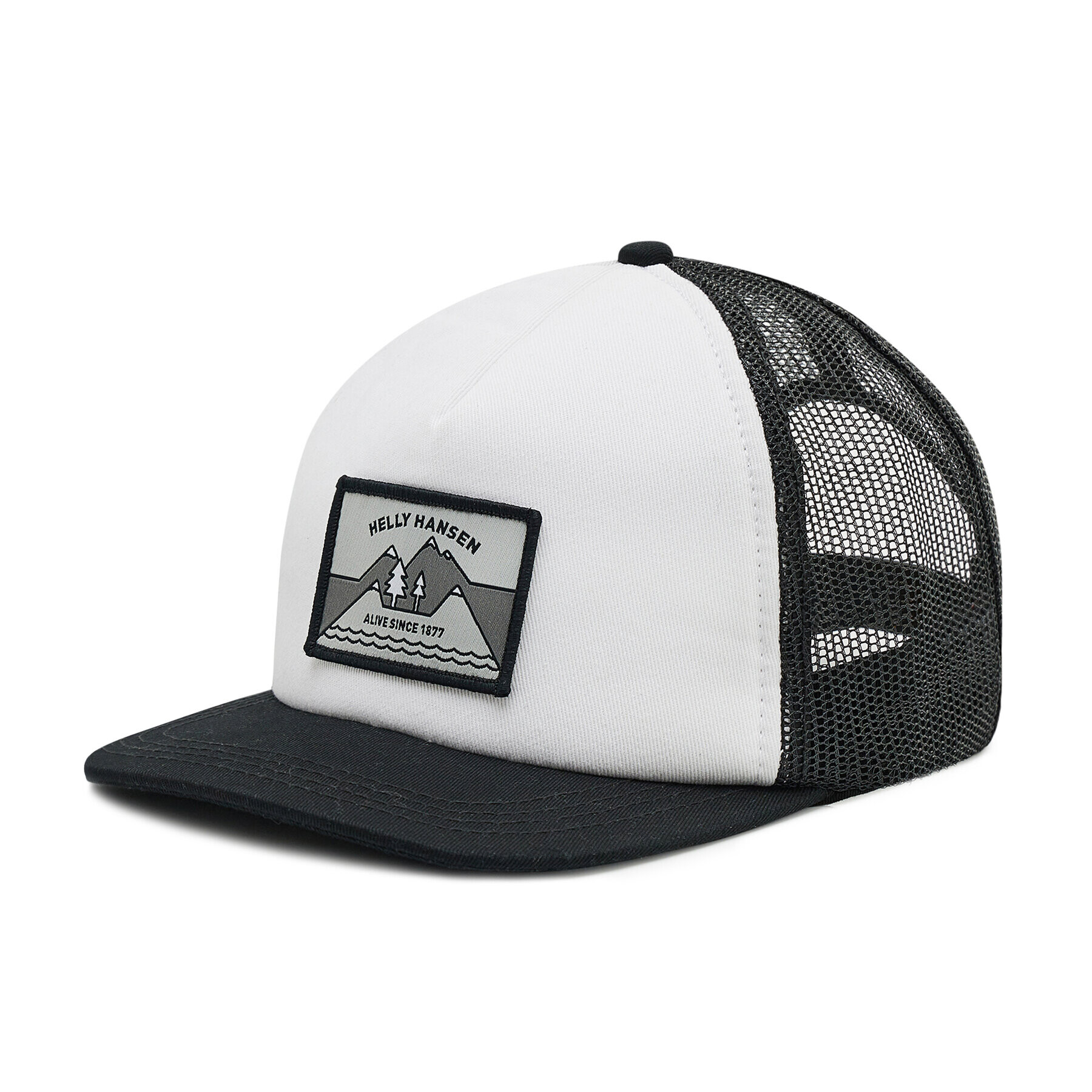Helly Hansen Шапка с козирка Flatbrim Trucker 67155 Бял - Pepit.bg