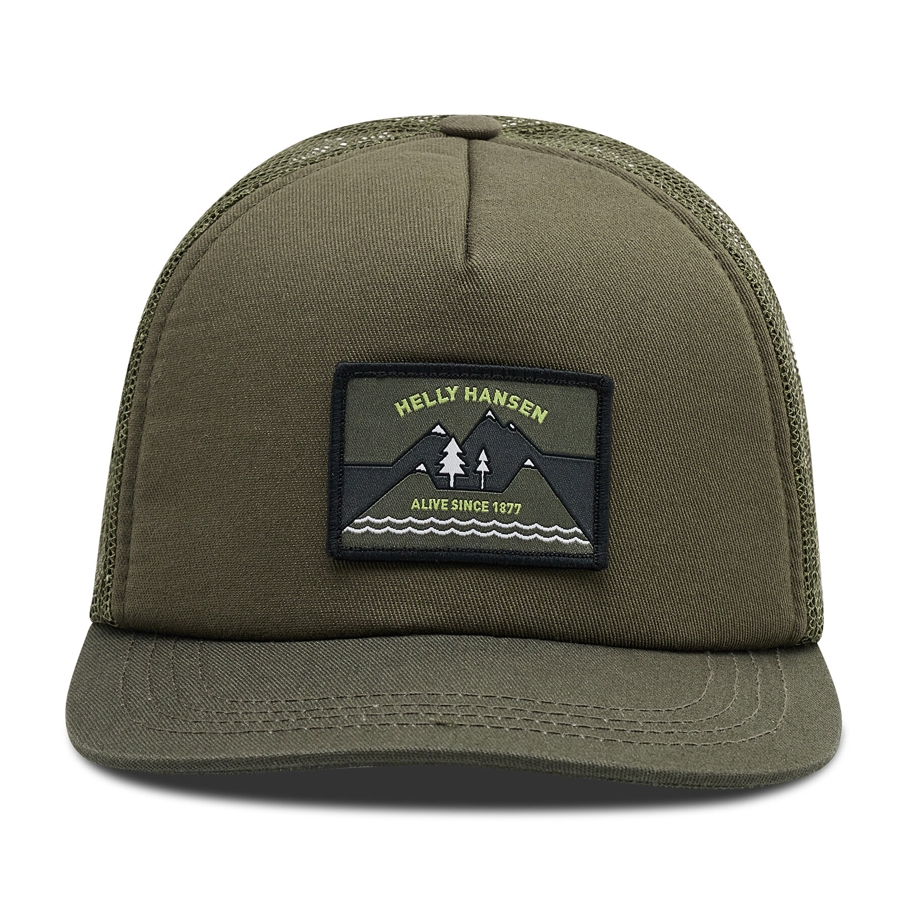 Helly Hansen Шапка с козирка Flatbrim Trucker 67155 Зелен - Pepit.bg