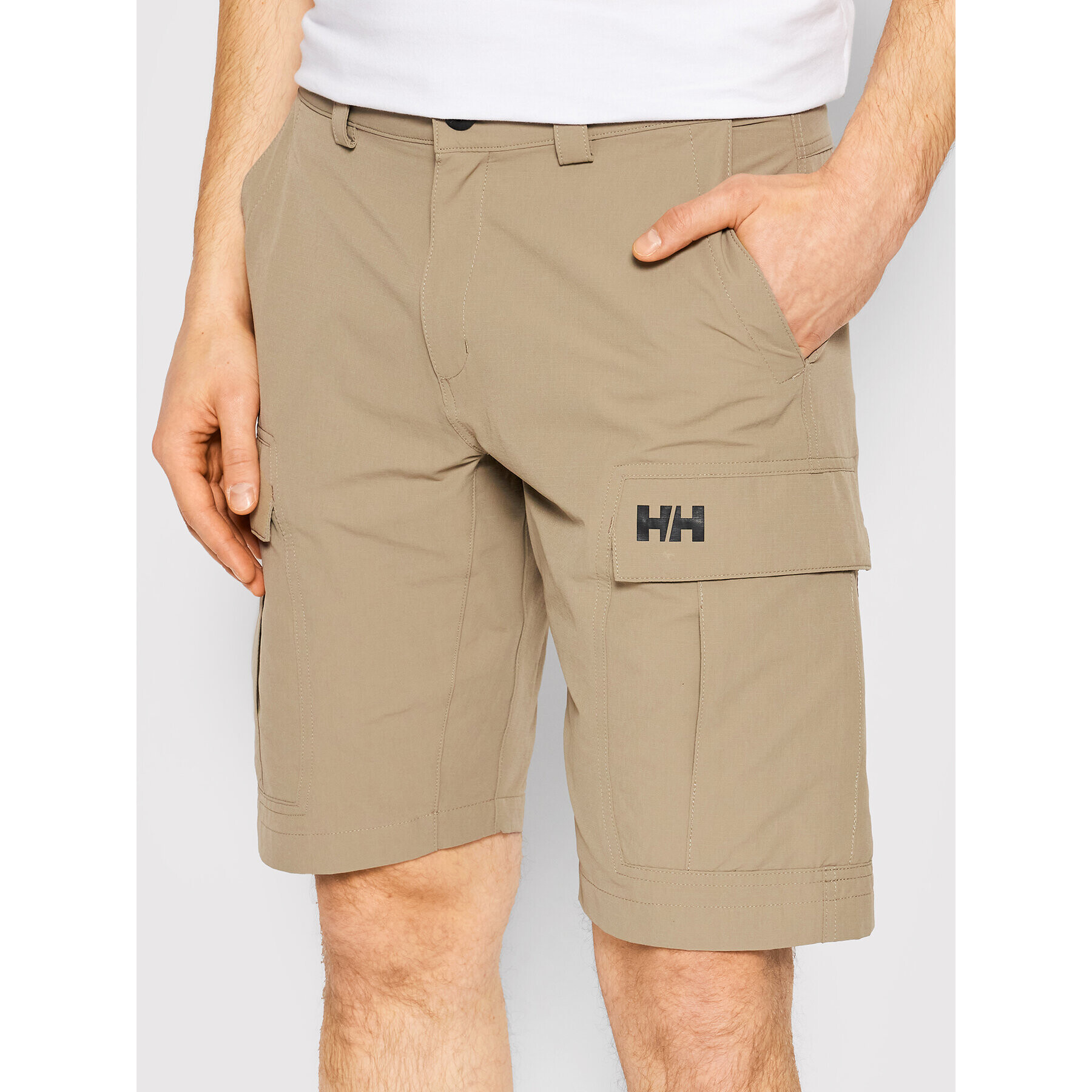 Helly Hansen Спортни шорти HH QD Cargo 54154 Бежов Regular Fit - Pepit.bg