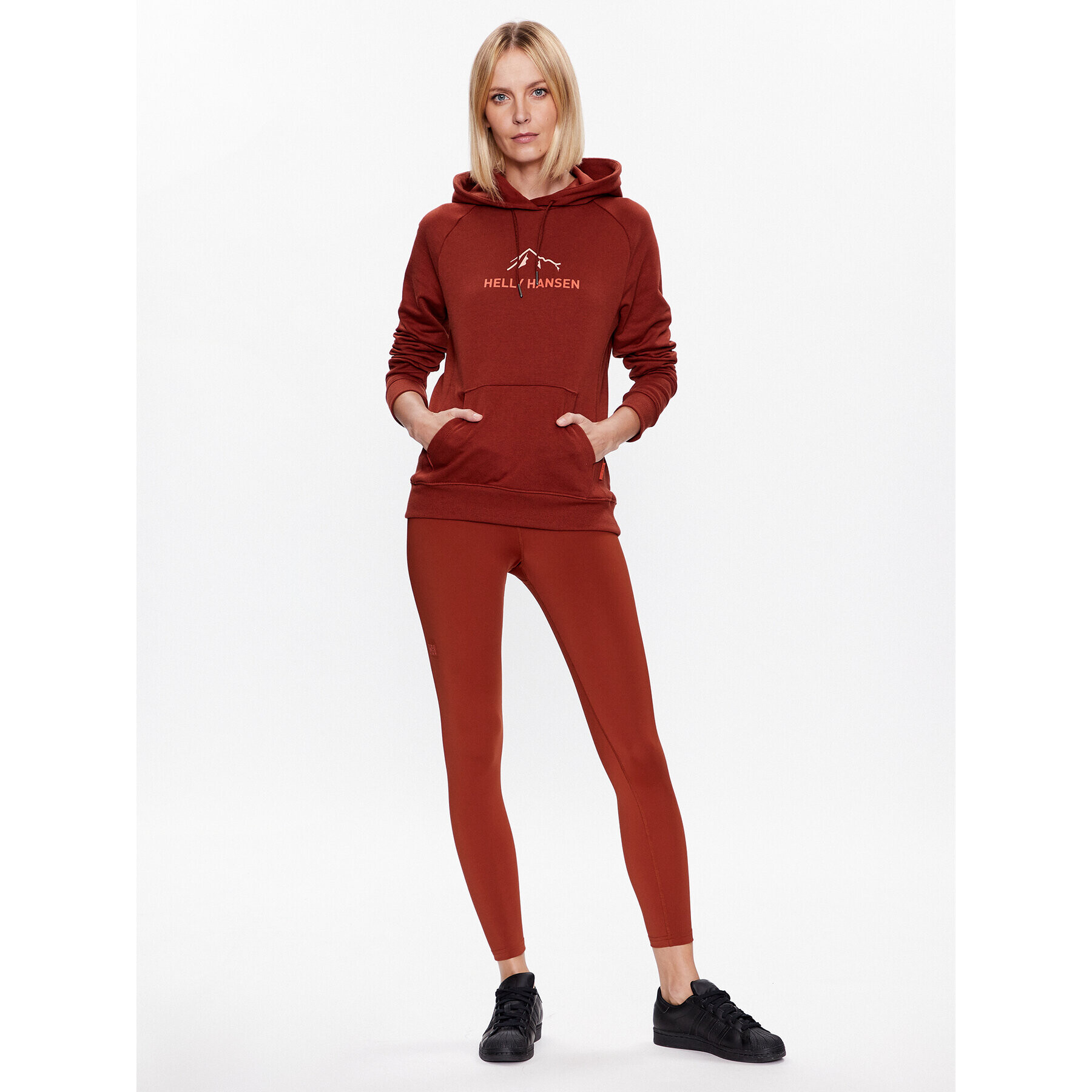 Helly Hansen Суитшърт 62936 Кафяв Regular Fit - Pepit.bg
