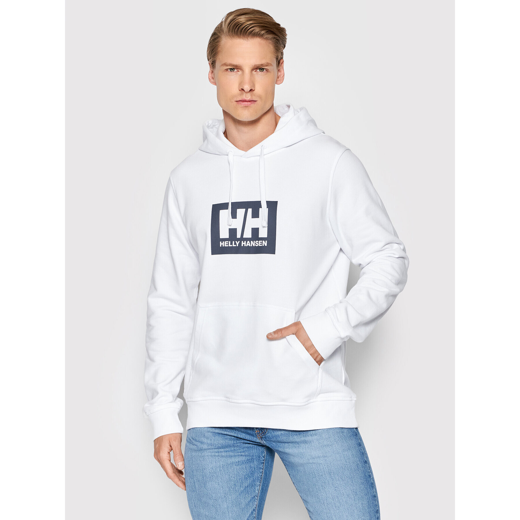 Helly Hansen Суитшърт Box 53289 Бял Regular Fit - Pepit.bg