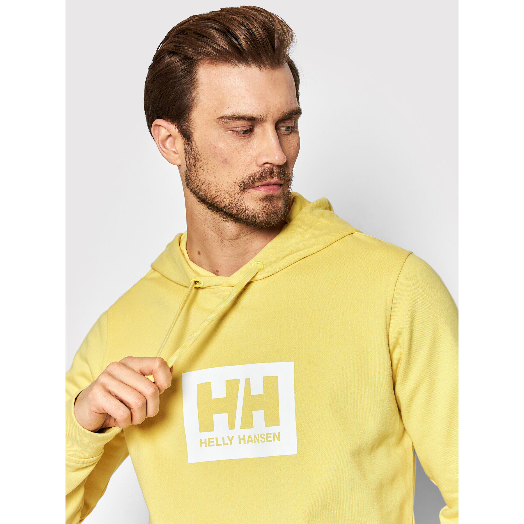 Helly Hansen Суитшърт Box 53289 Жълт Regular Fit - Pepit.bg