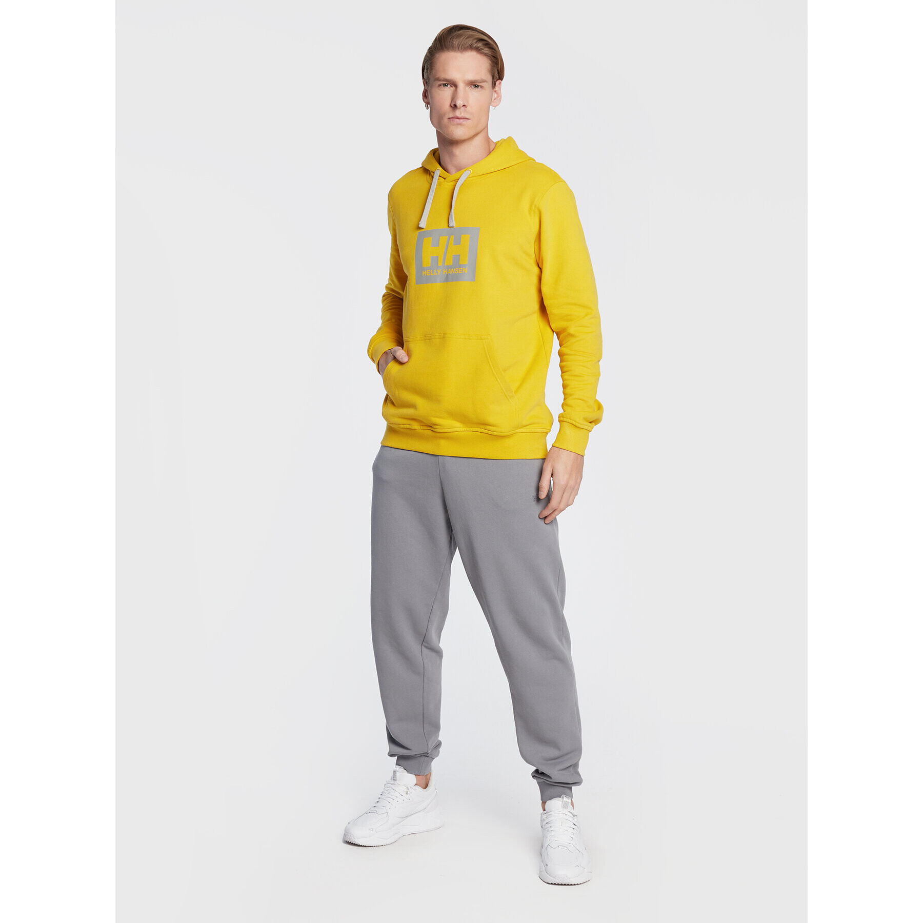 Helly Hansen Суитшърт Box 53289 Жълт Regular Fit - Pepit.bg