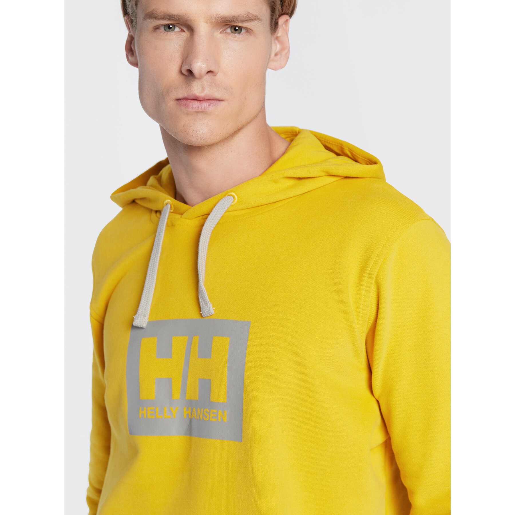 Helly Hansen Суитшърт Box 53289 Жълт Regular Fit - Pepit.bg