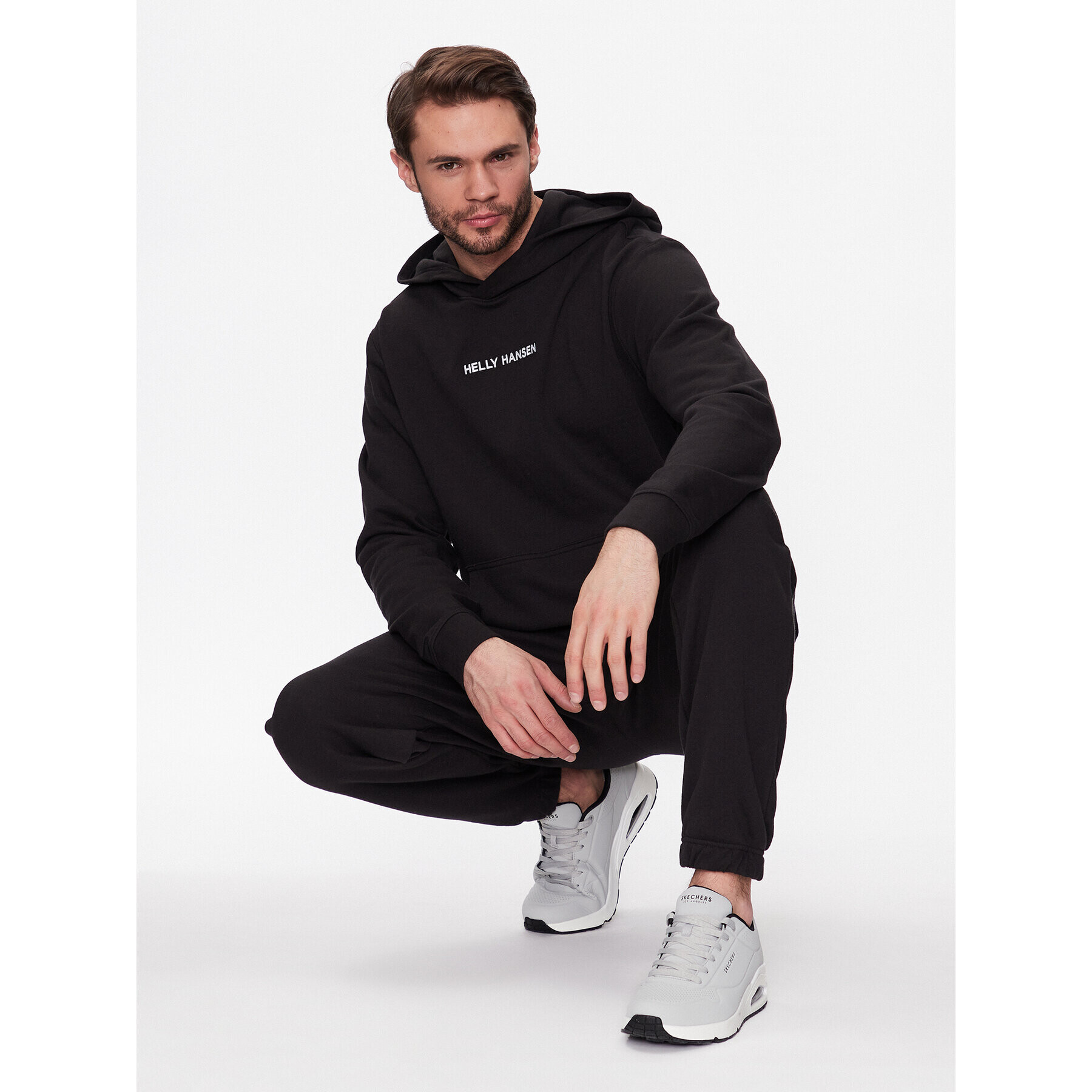 Helly Hansen Суитшърт Core Graphic 53924 Черен Regular Fit - Pepit.bg