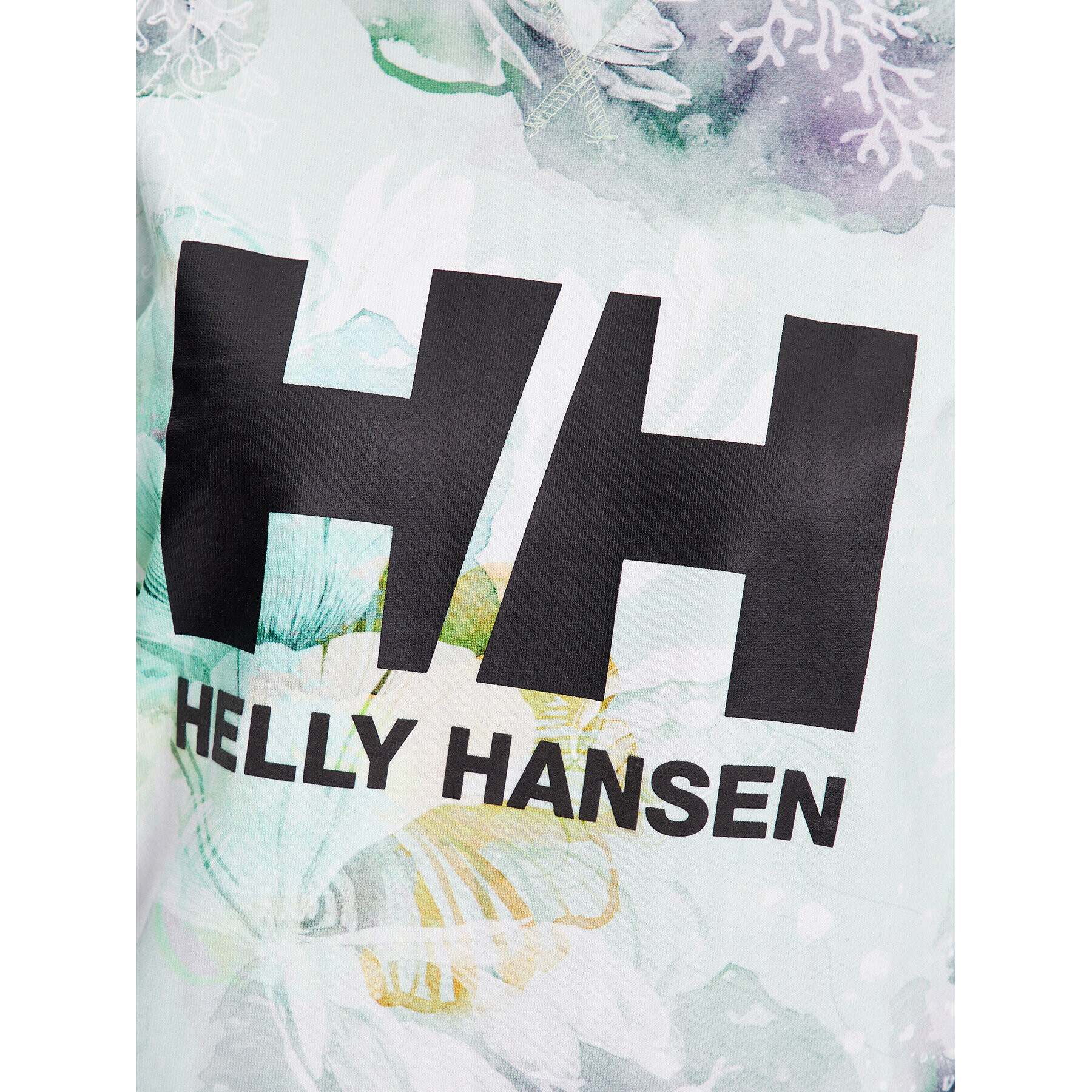 Helly Hansen Суитшърт ESRA RØISE Logo 34261 Зелен Regular Fit - Pepit.bg