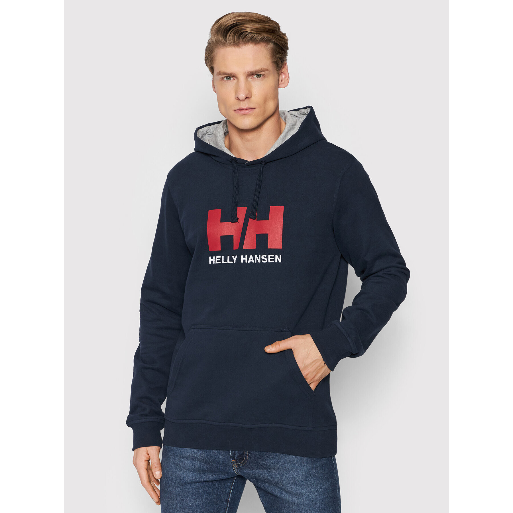 Helly Hansen Суитшърт Hh Logo 33977 Тъмносин Regular Fit - Pepit.bg