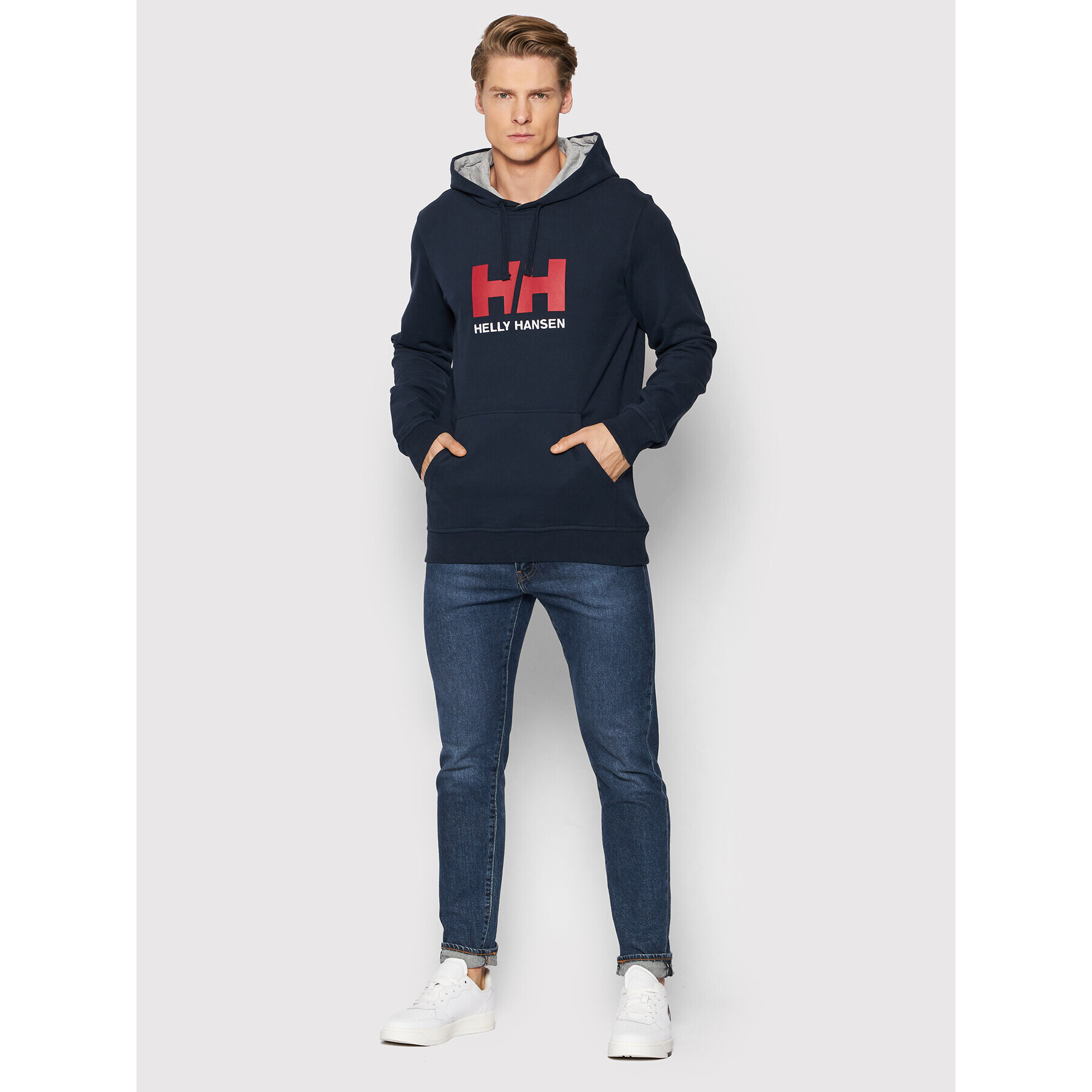 Helly Hansen Суитшърт Hh Logo 33977 Тъмносин Regular Fit - Pepit.bg