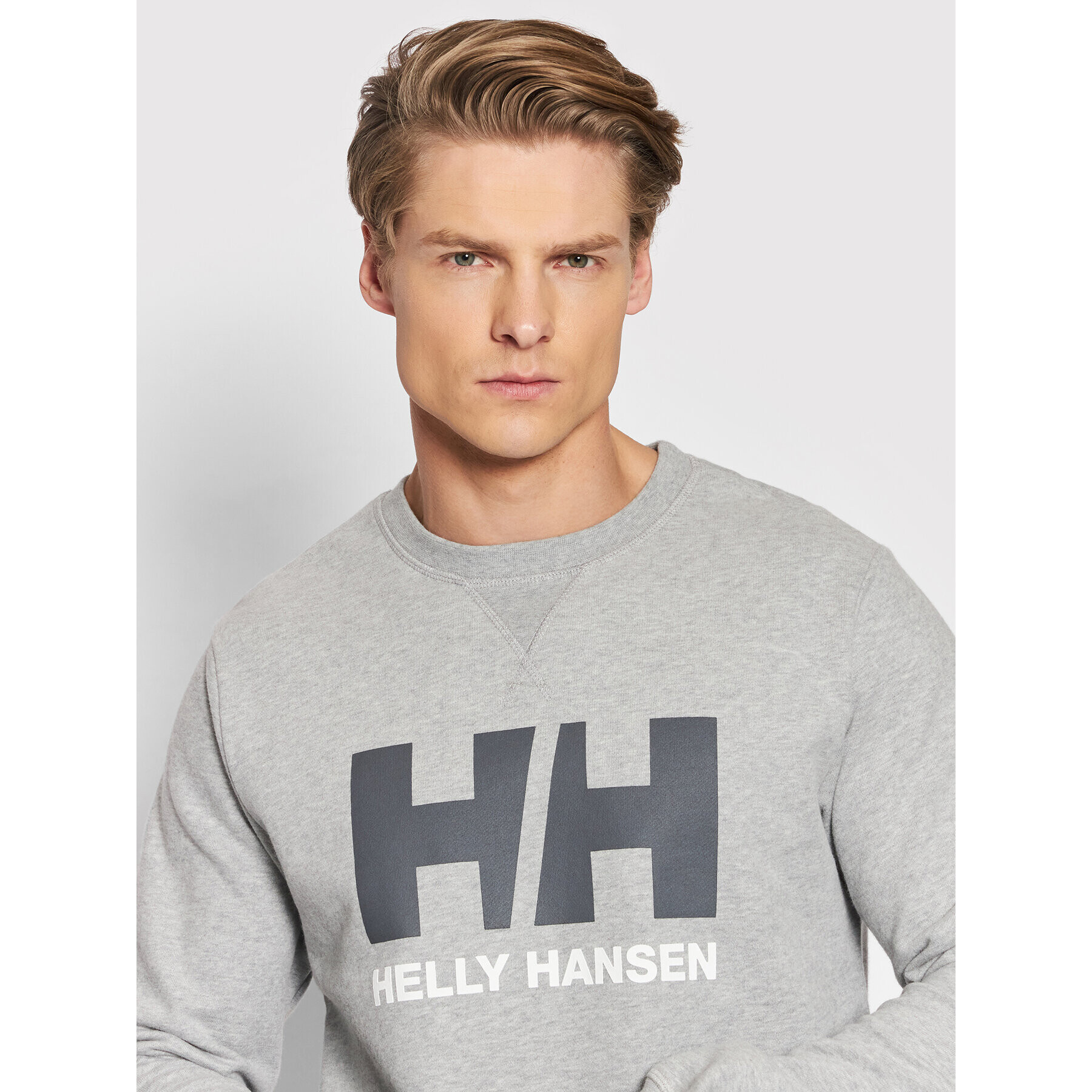 Helly Hansen Суитшърт Hh Logo Crew 34000 Сив Regular Fit - Pepit.bg