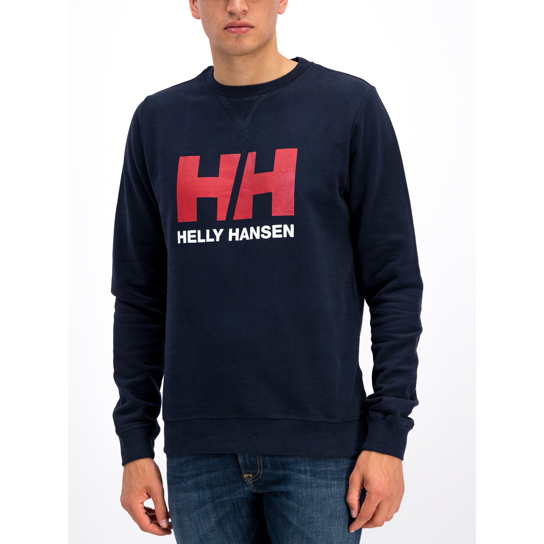 Helly Hansen Суитшърт Hh Logo Crew 34000 Тъмносин Regular Fit - Pepit.bg