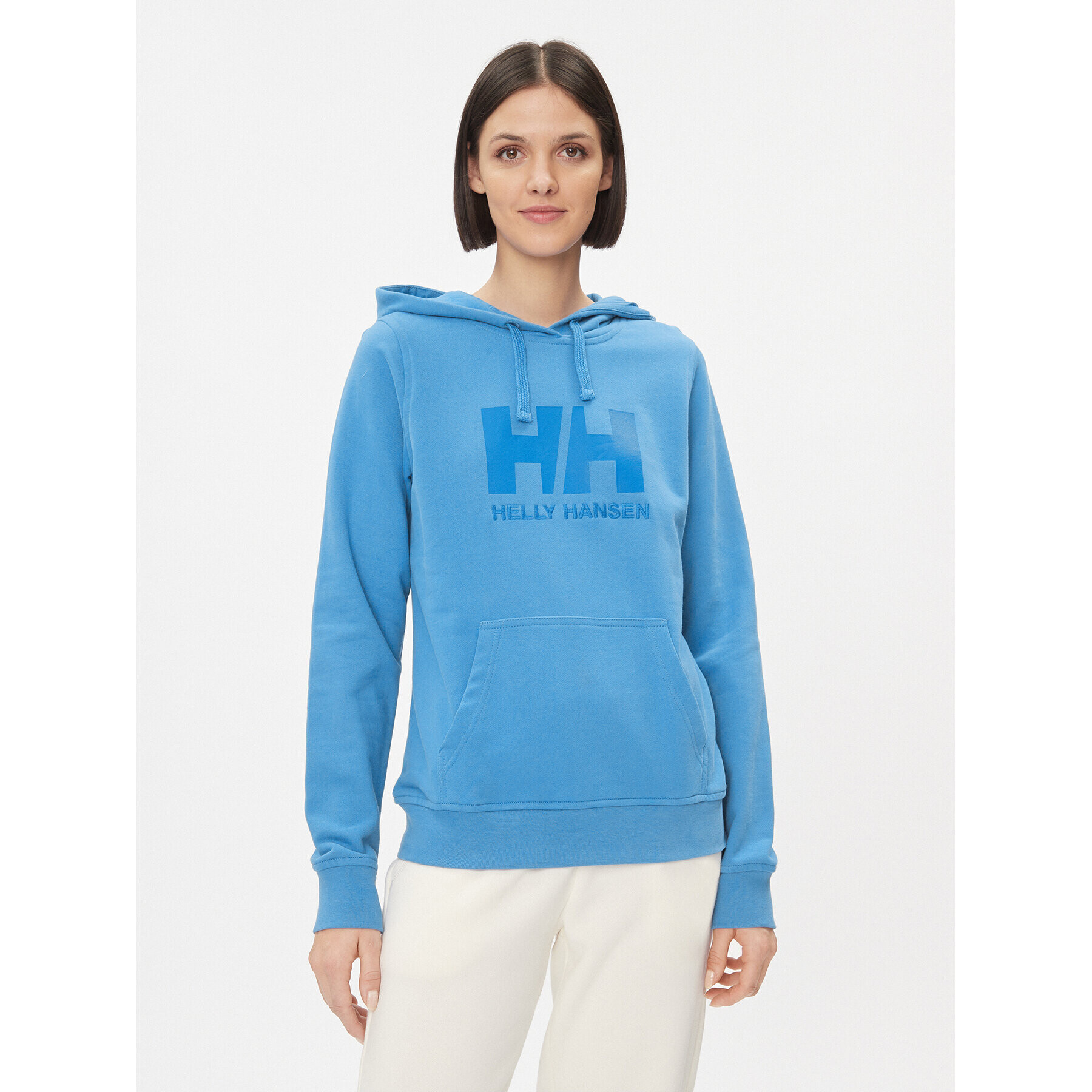 Helly Hansen Суитшърт Logo 33978 Син Regular Fit - Pepit.bg