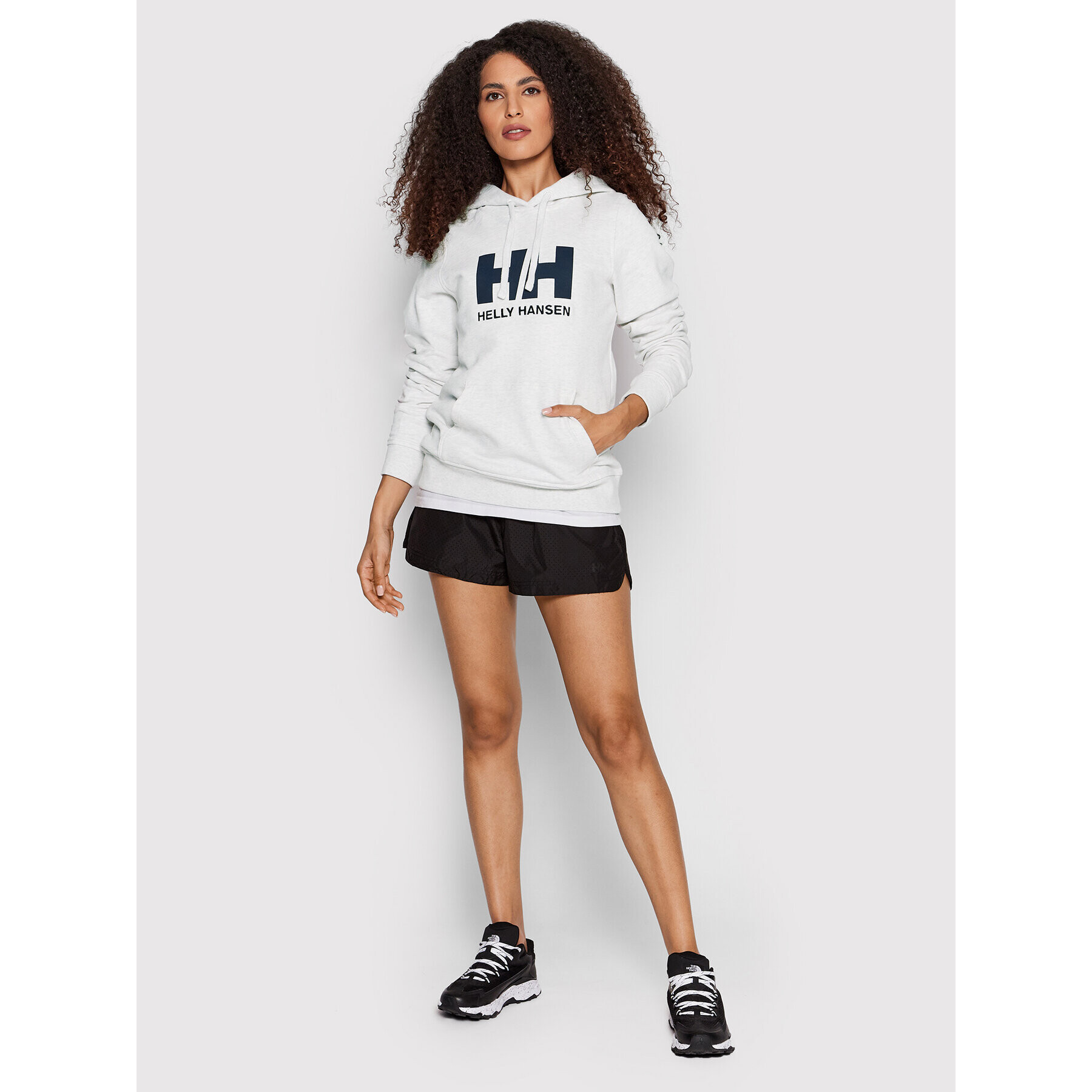 Helly Hansen Суитшърт Logo 33978 Сив Regular Fit - Pepit.bg
