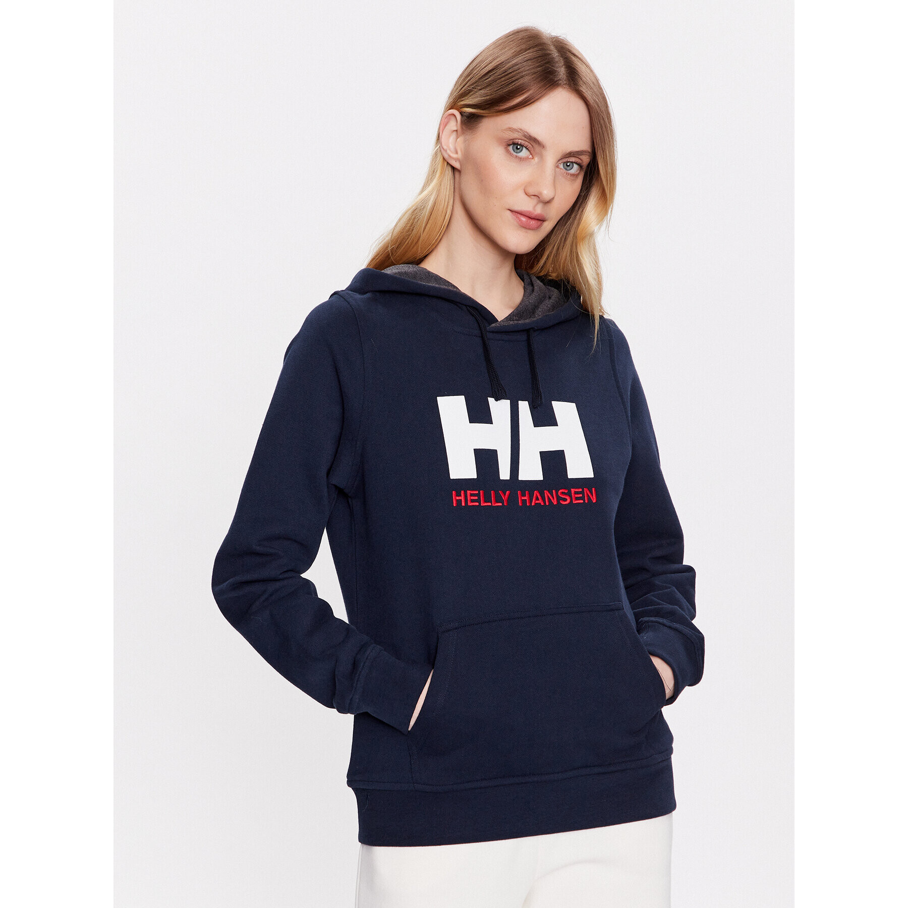 Helly Hansen Суитшърт Logo 33978 Тъмносин Regular Fit - Pepit.bg