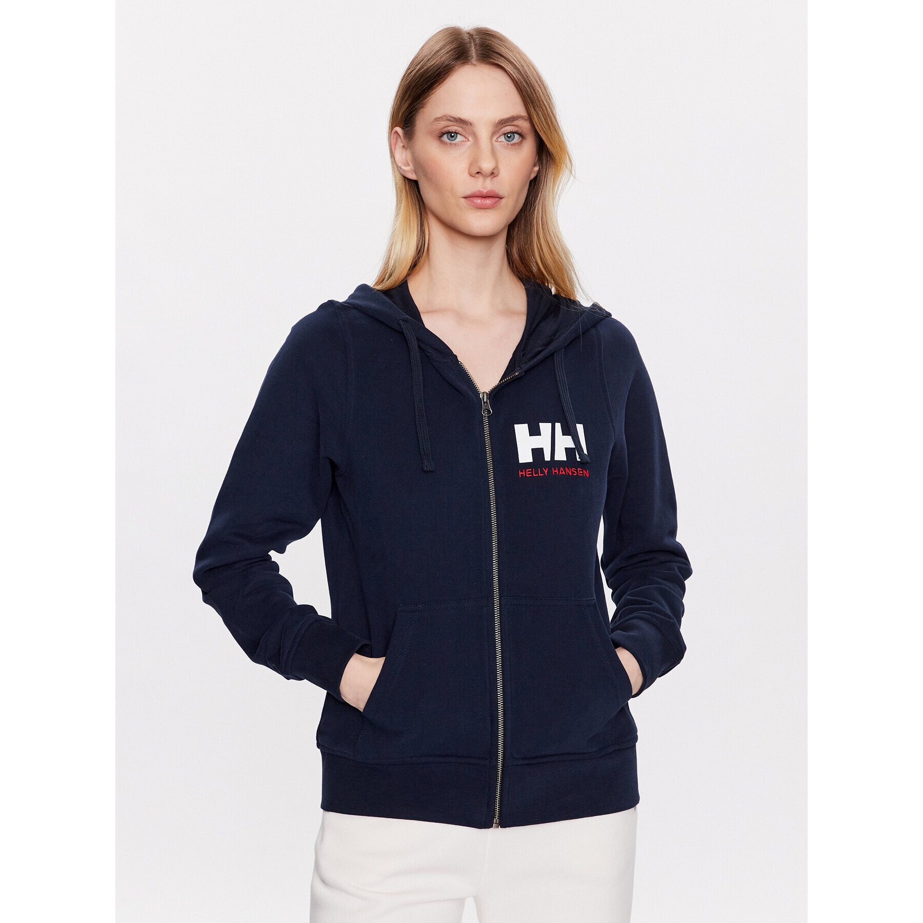 Helly Hansen Суитшърт Logo 33994 Тъмносин Regular Fit - Pepit.bg