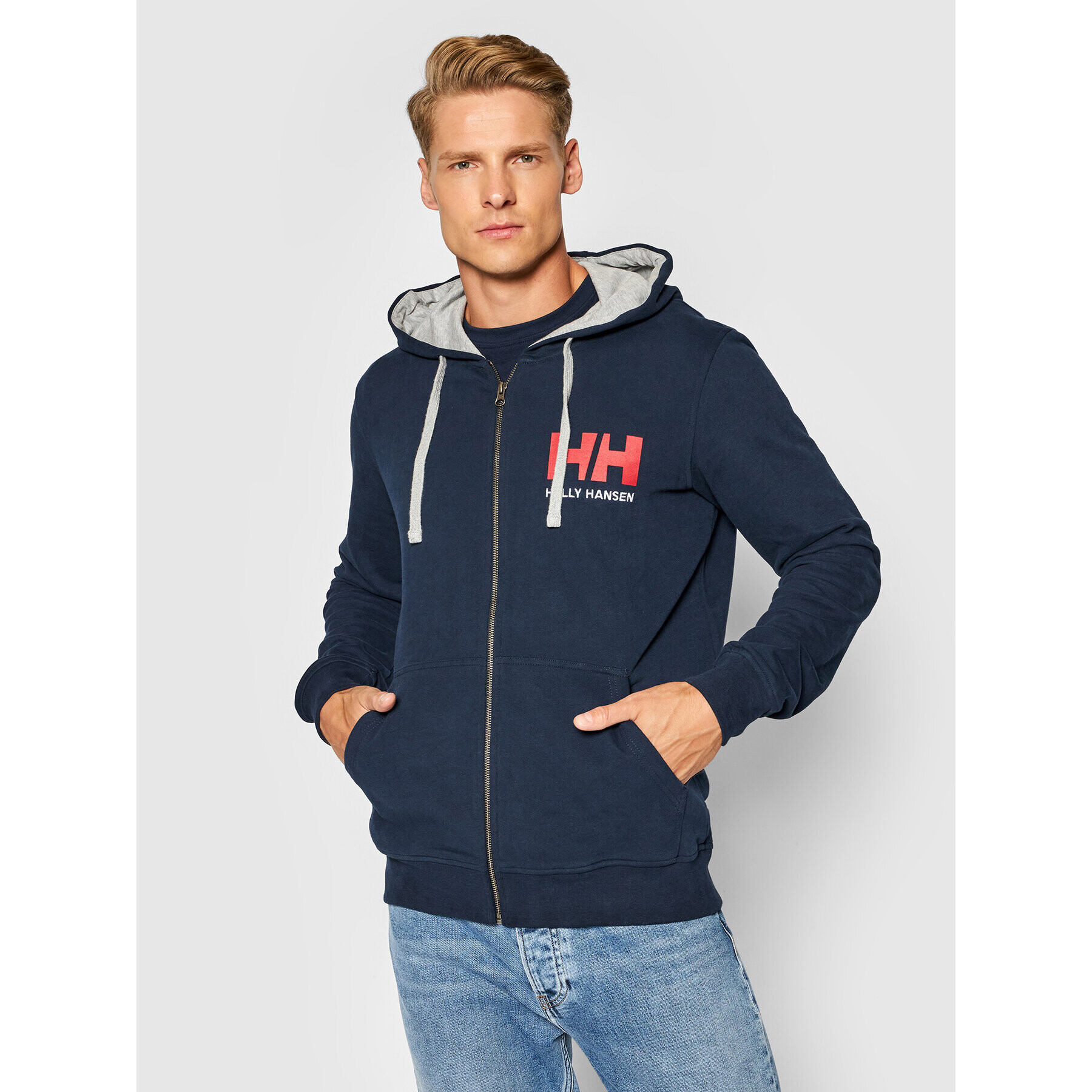 Helly Hansen Суитшърт Logo 34163 Тъмносин Regular Fit - Pepit.bg