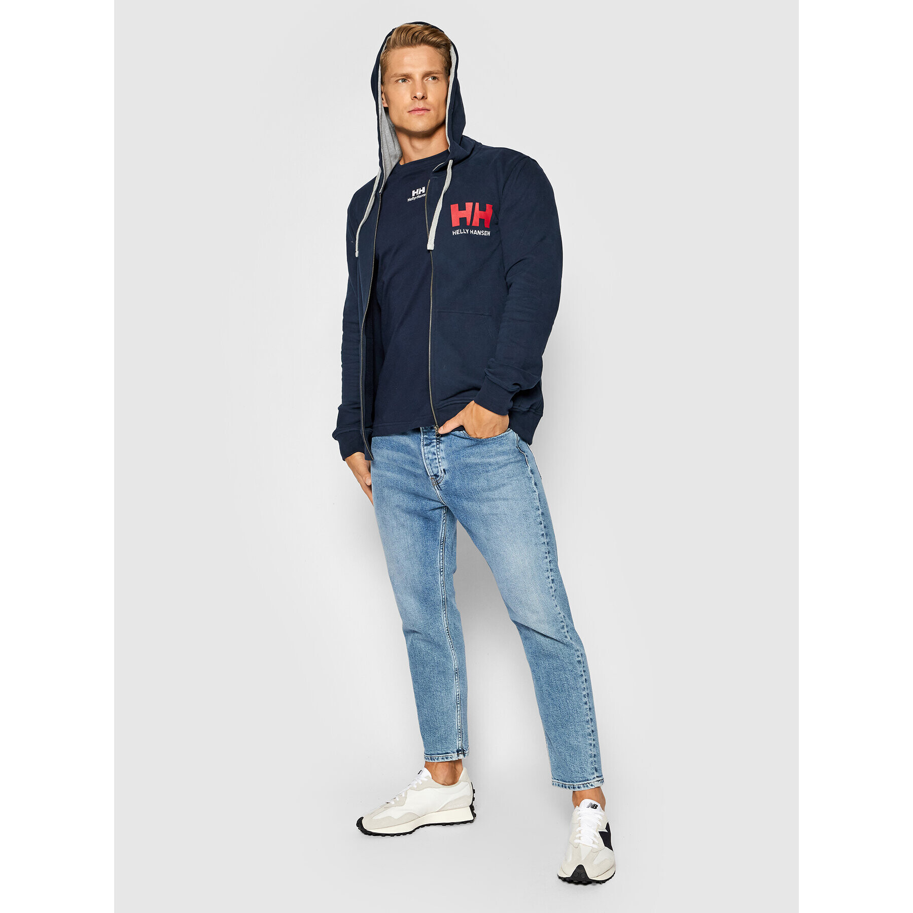 Helly Hansen Суитшърт Logo 34163 Тъмносин Regular Fit - Pepit.bg