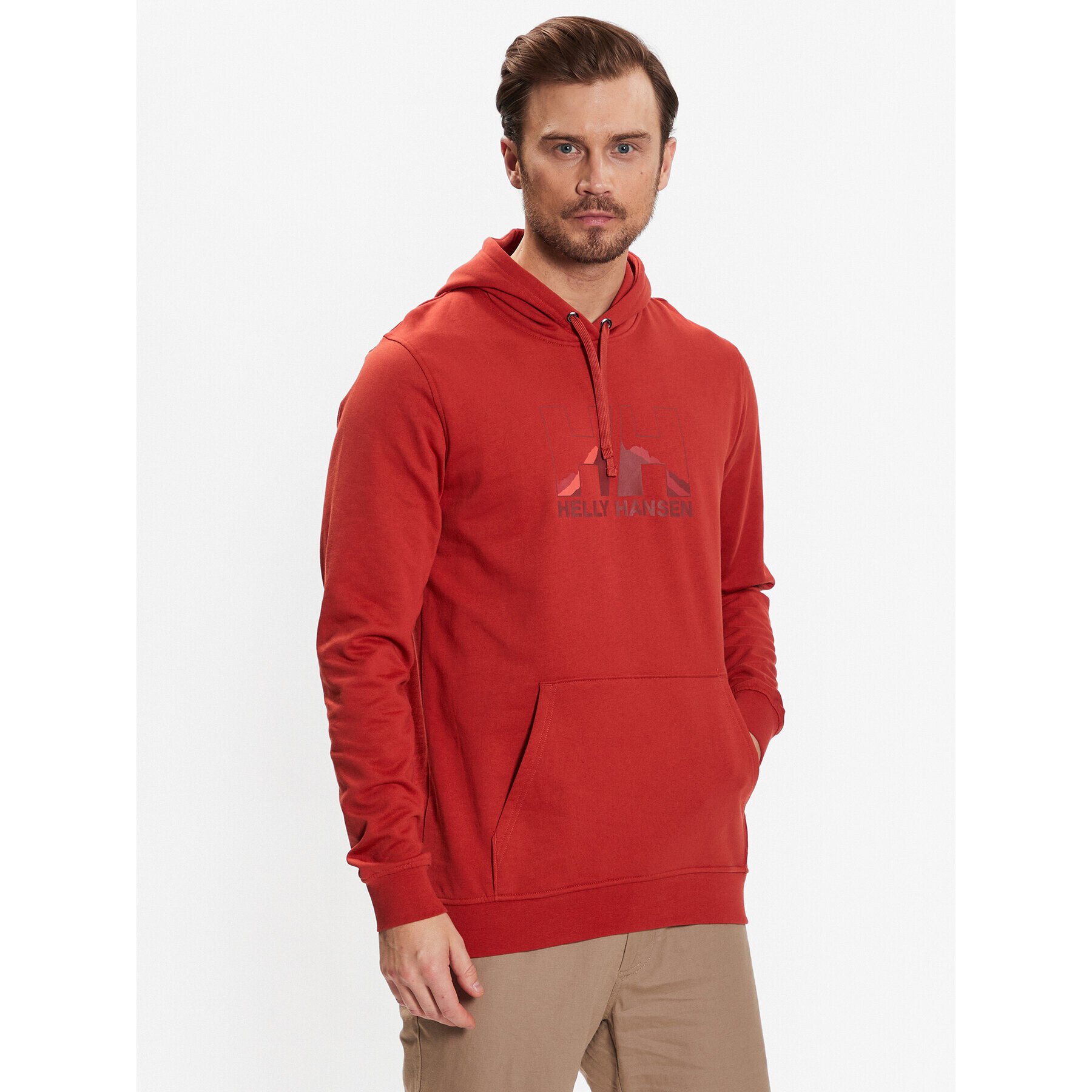 Helly Hansen Суитшърт Nord Graphic 62975 Оранжев Regular Fit - Pepit.bg