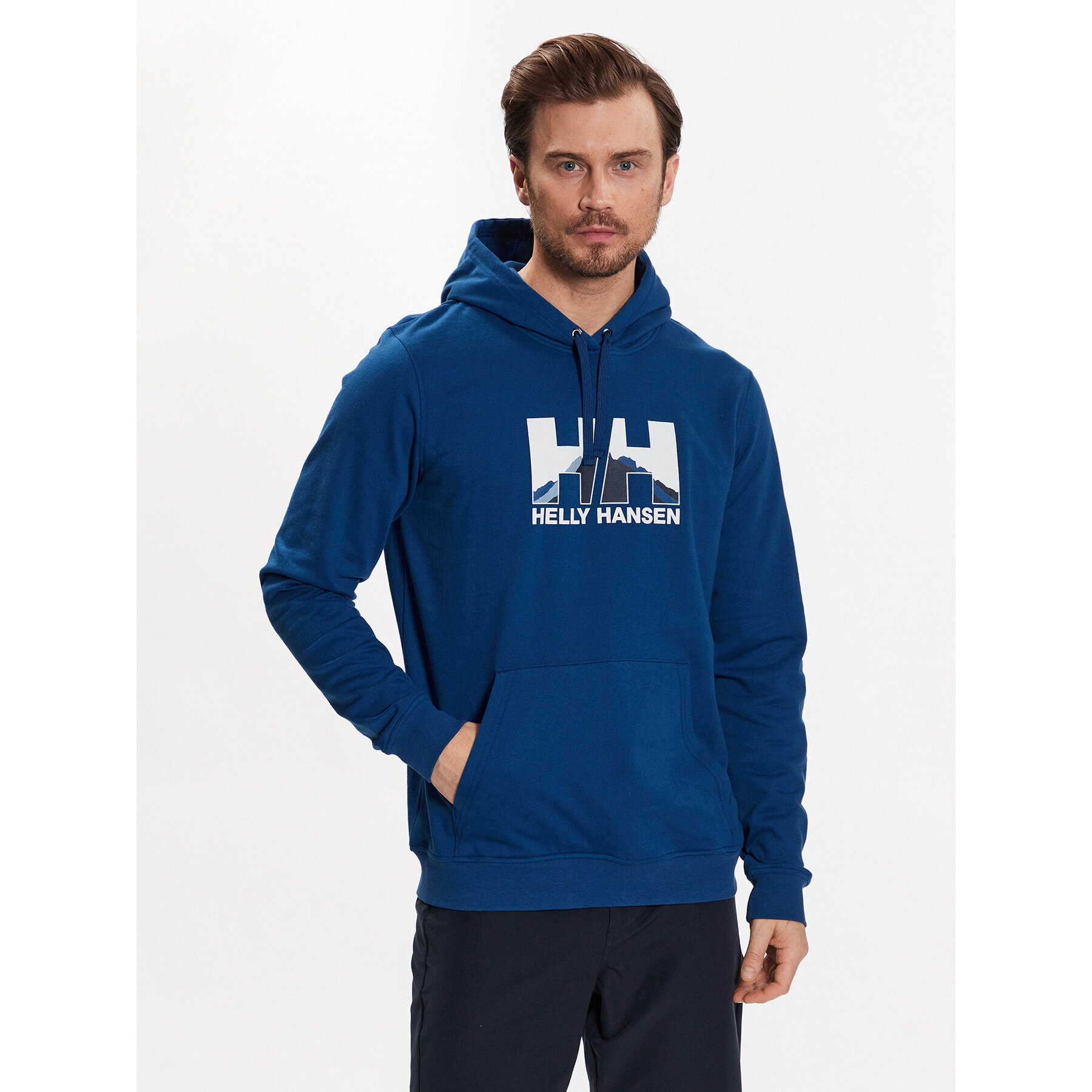 Helly Hansen Суитшърт Nord Graphic 62975 Син Regular Fit - Pepit.bg