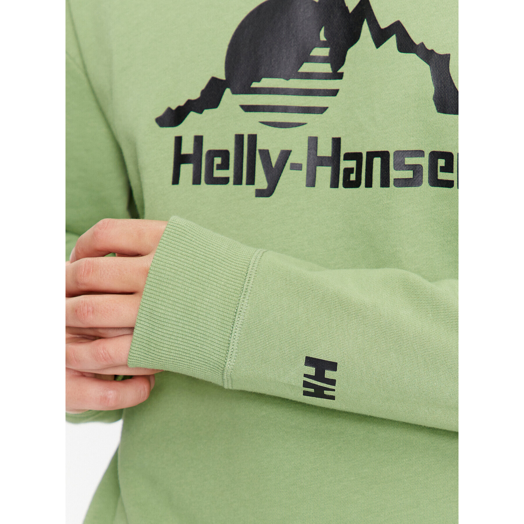 Helly Hansen Суитшърт Yu Crew Sweater 2.0 53891 Зелен Regular Fit - Pepit.bg