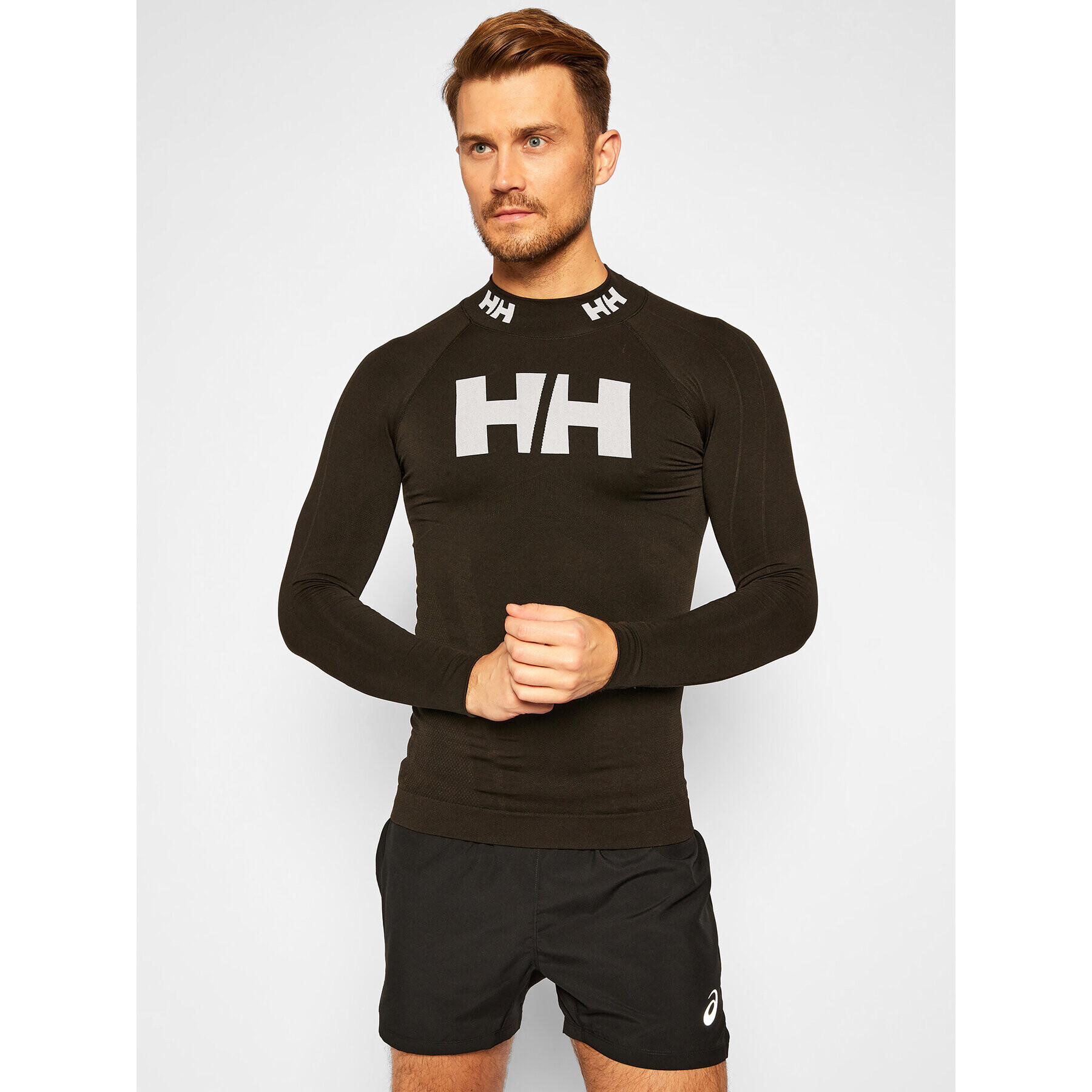 Helly Hansen Тениска от техническо трико Lifa Seamless Racing Top 49341 Черен Fitted Fit - Pepit.bg