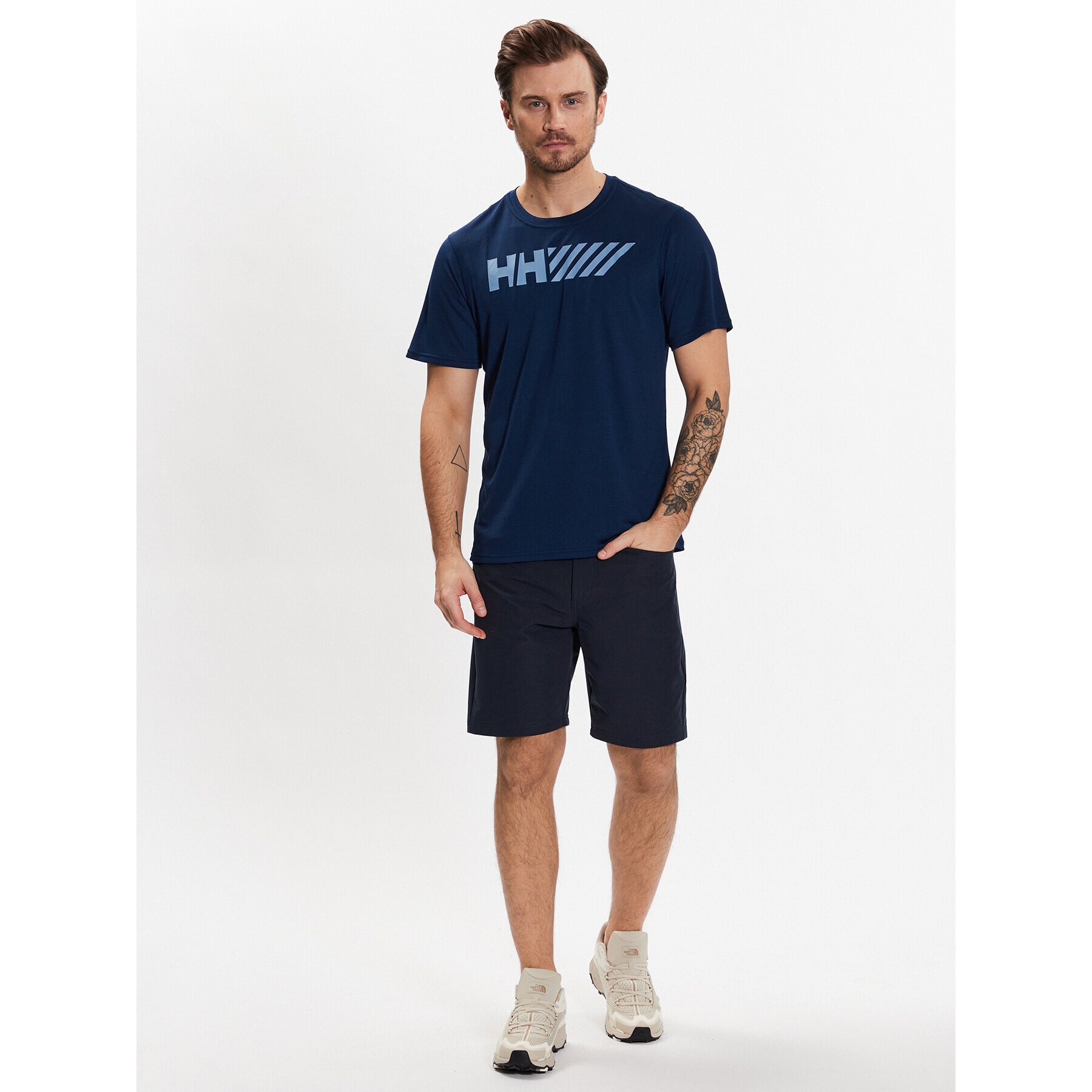 Helly Hansen Тениска от техническо трико Lifa 48498 Тъмносин Regular Fit - Pepit.bg