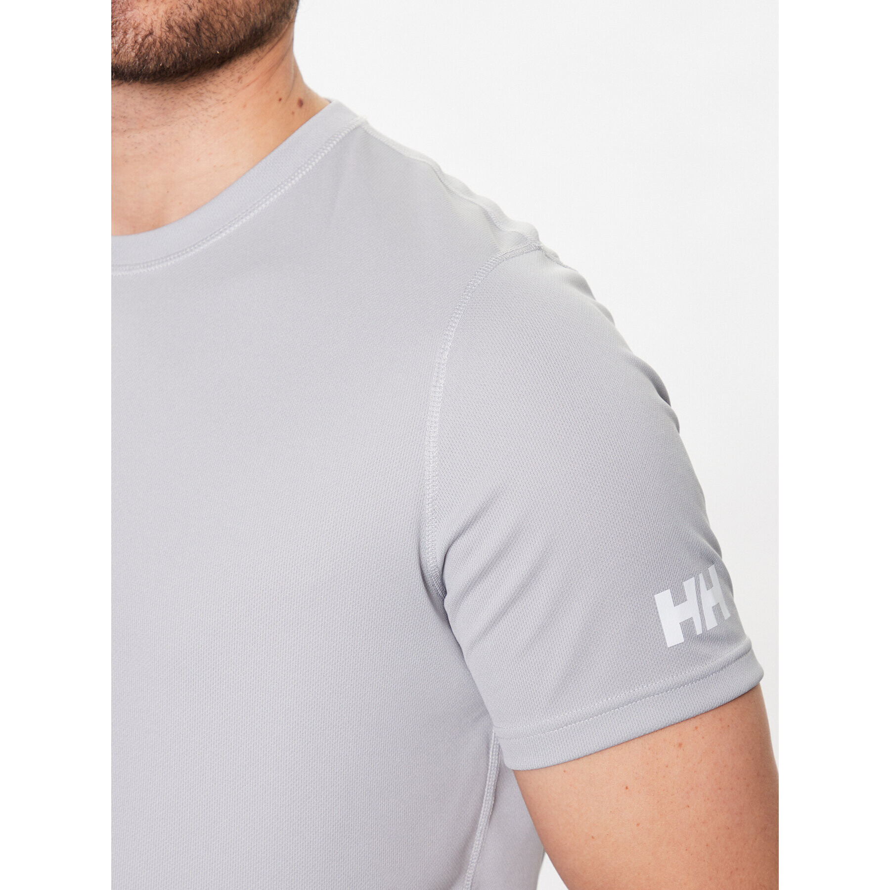 Helly Hansen Тениска от техническо трико Tech 48363 Сив Regular Fit - Pepit.bg