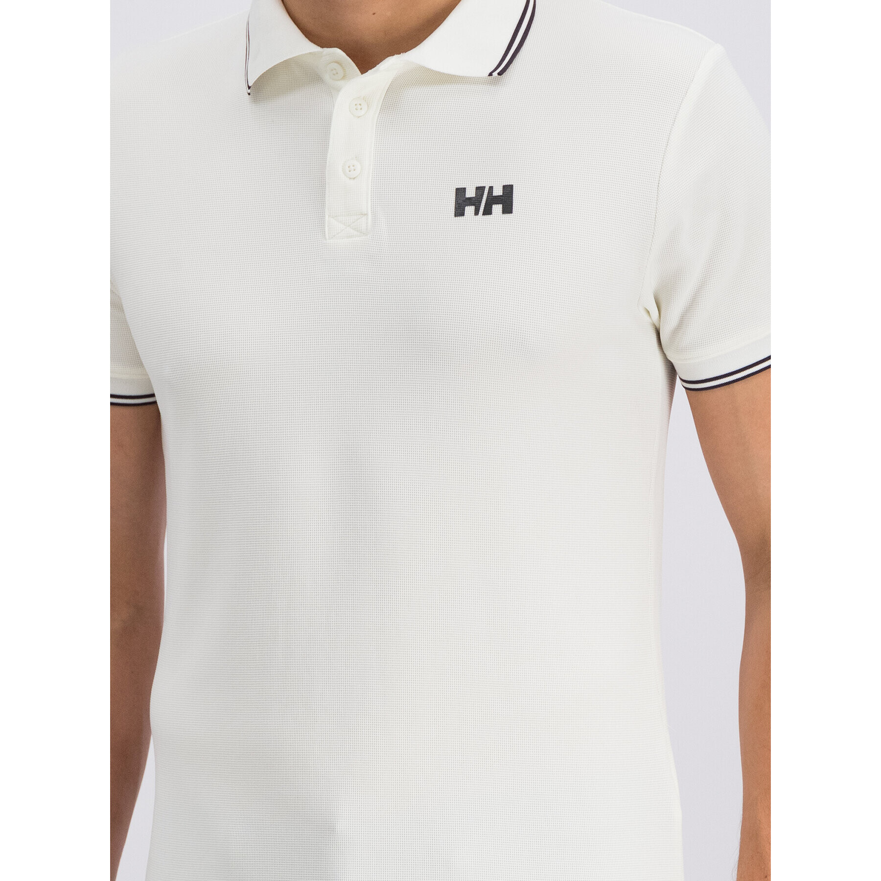 Helly Hansen Тениска с яка и копчета Kos 34068 Бял Regular Fit - Pepit.bg