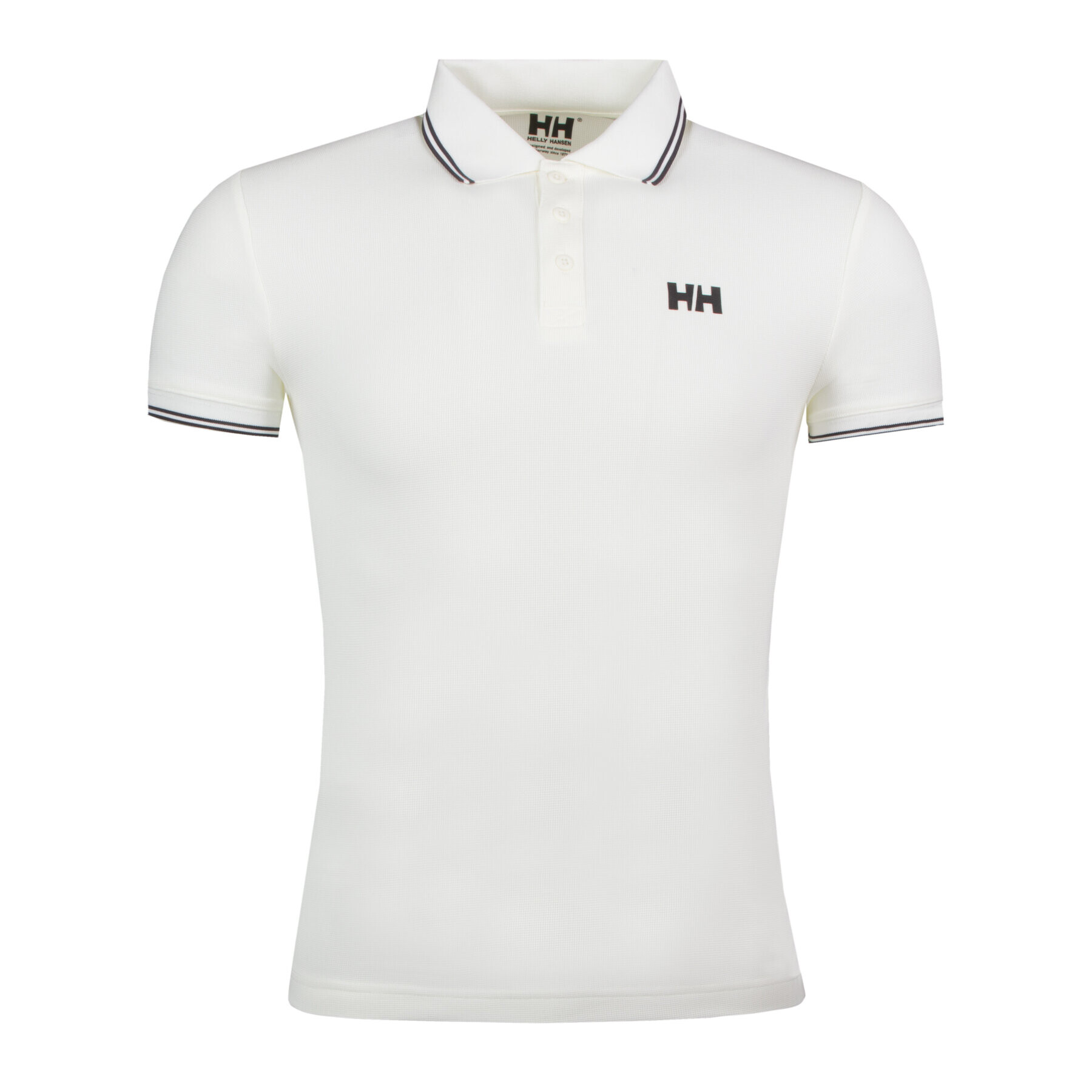 Helly Hansen Тениска с яка и копчета Kos 34068 Бял Regular Fit - Pepit.bg