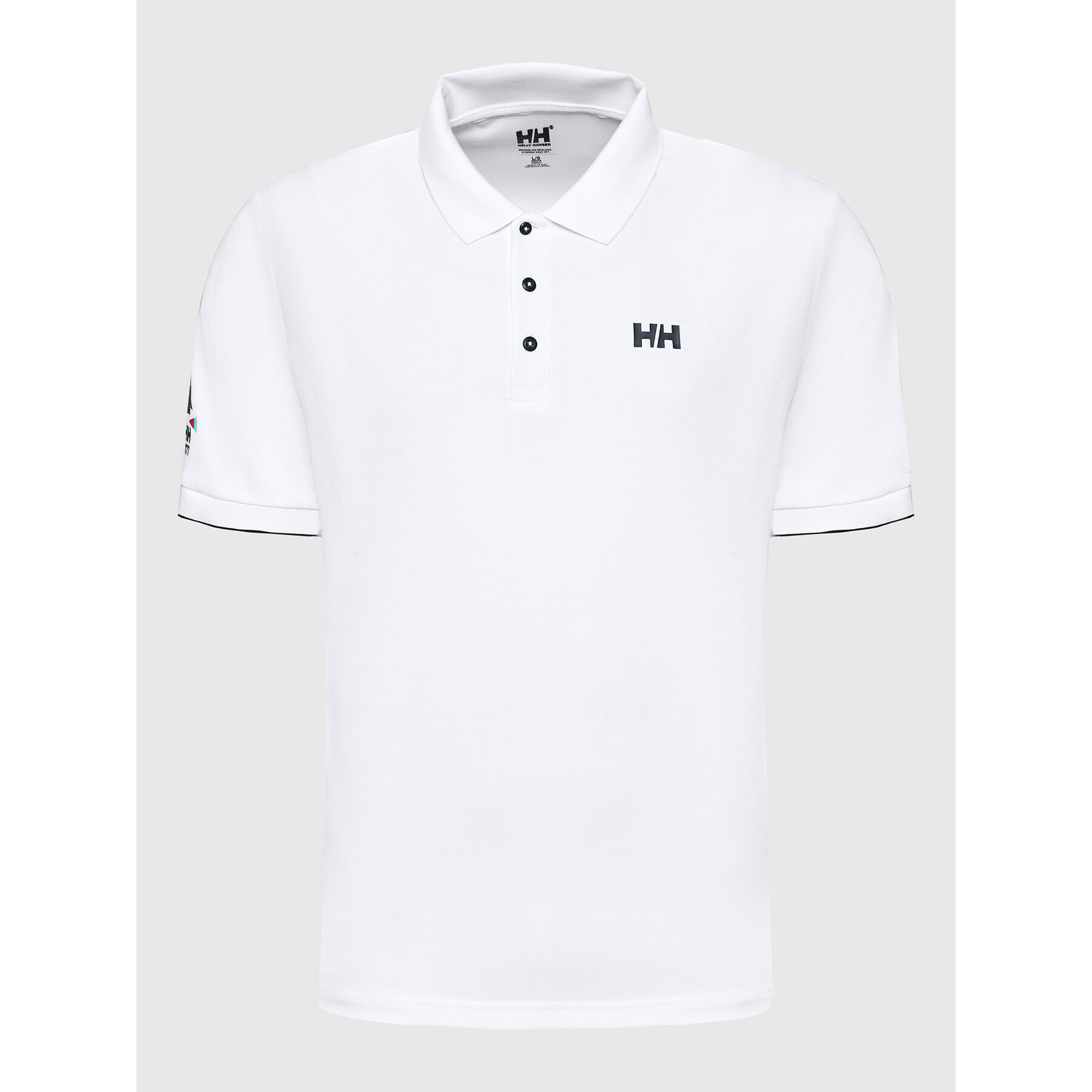 Helly Hansen Тениска с яка и копчета Ocean 34207 Бял Regular Fit - Pepit.bg