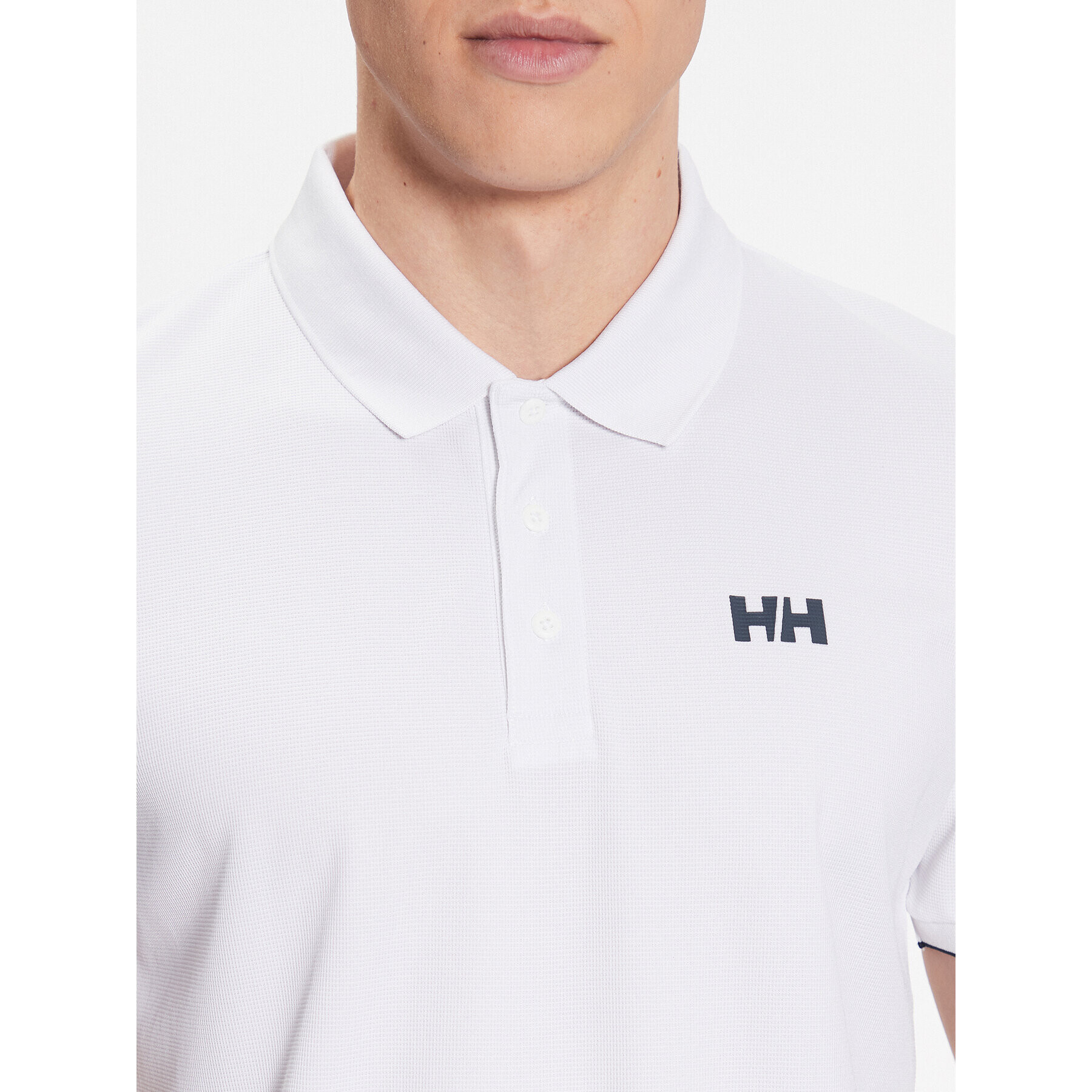 Helly Hansen Тениска с яка и копчета Ocean 34207 Бял Regular Fit - Pepit.bg