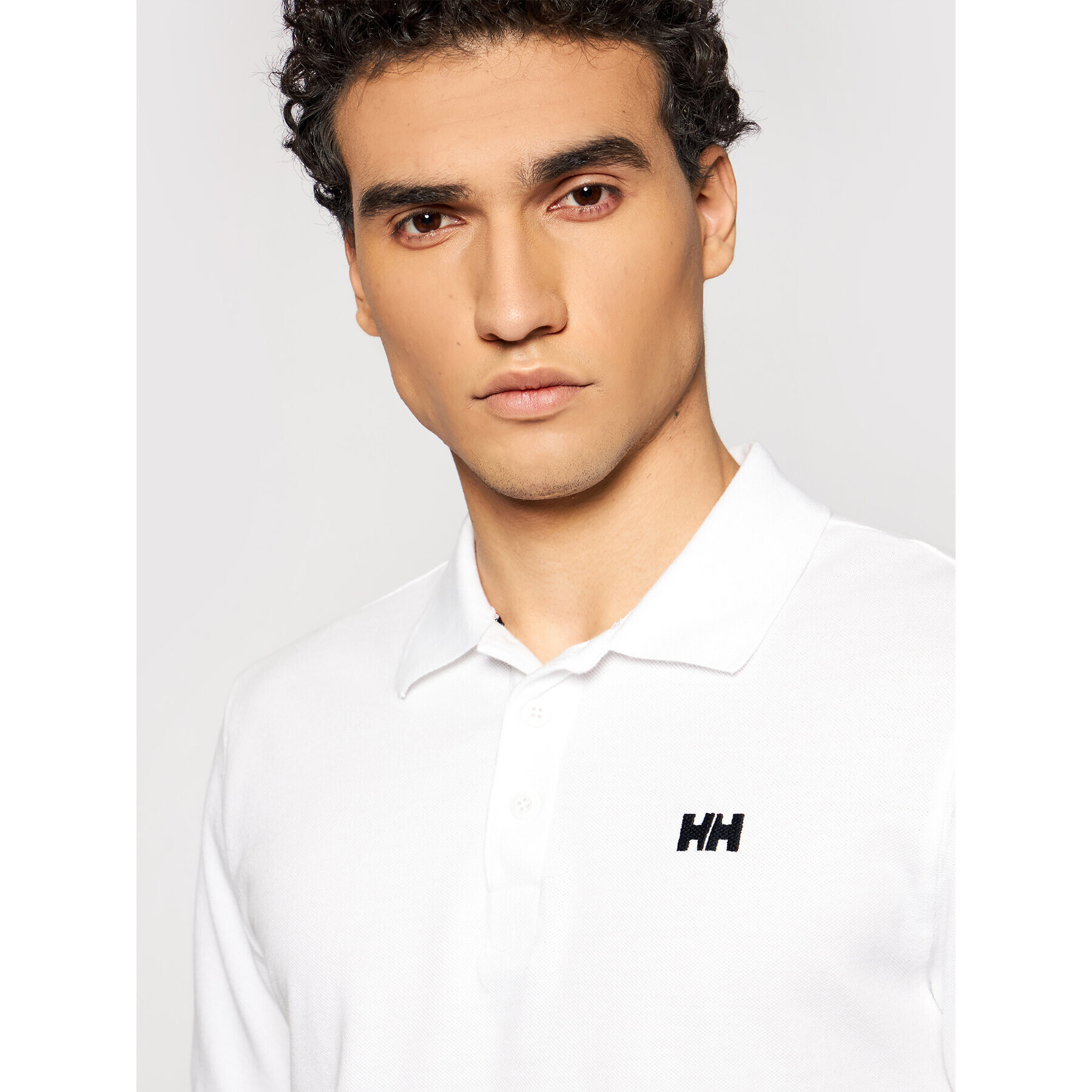 Helly Hansen Тениска с яка и копчета Transat 33980 Бял Regular Fit - Pepit.bg