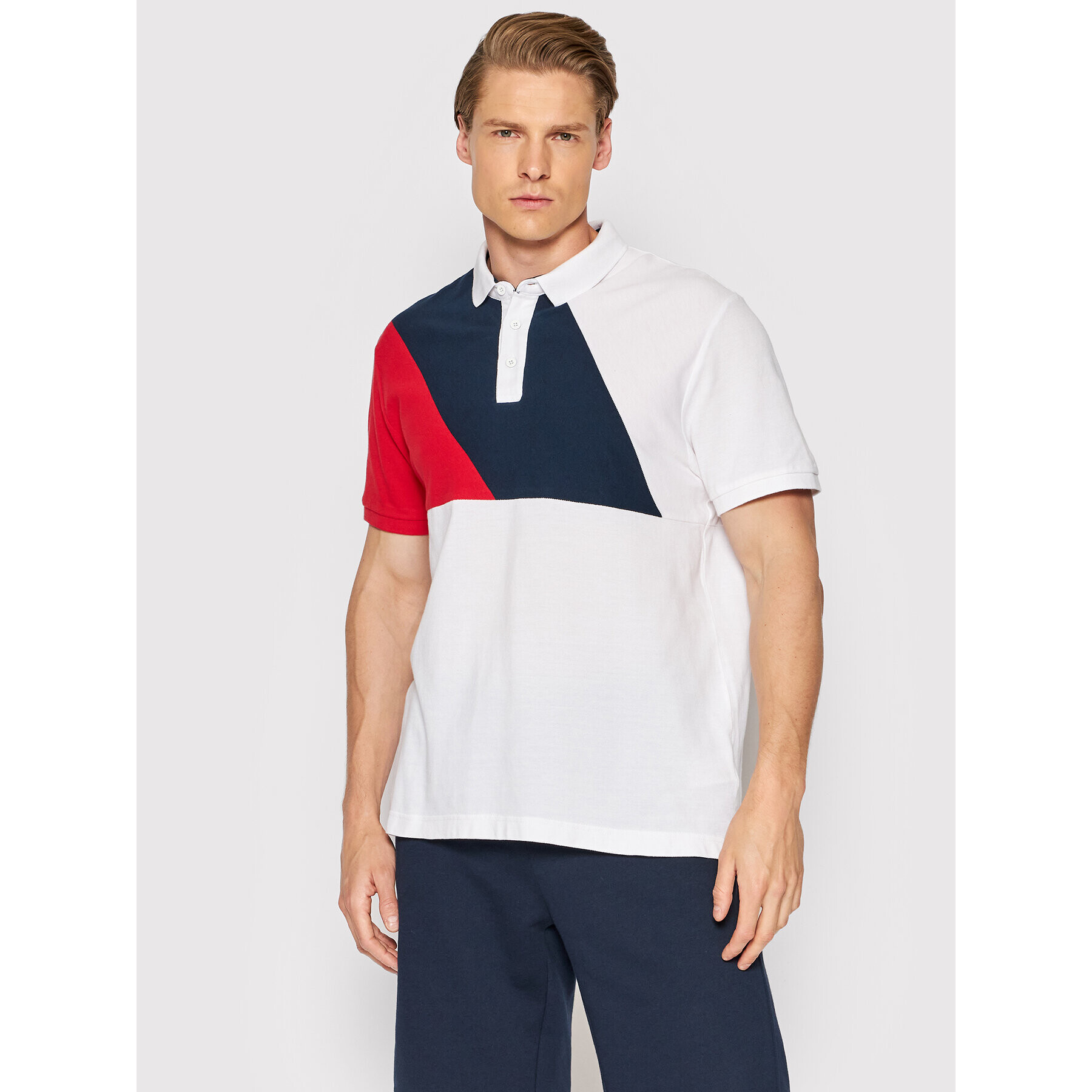 Helly Hansen Тениска с яка и копчета Burgee 30356 Бял Regular Fit - Pepit.bg