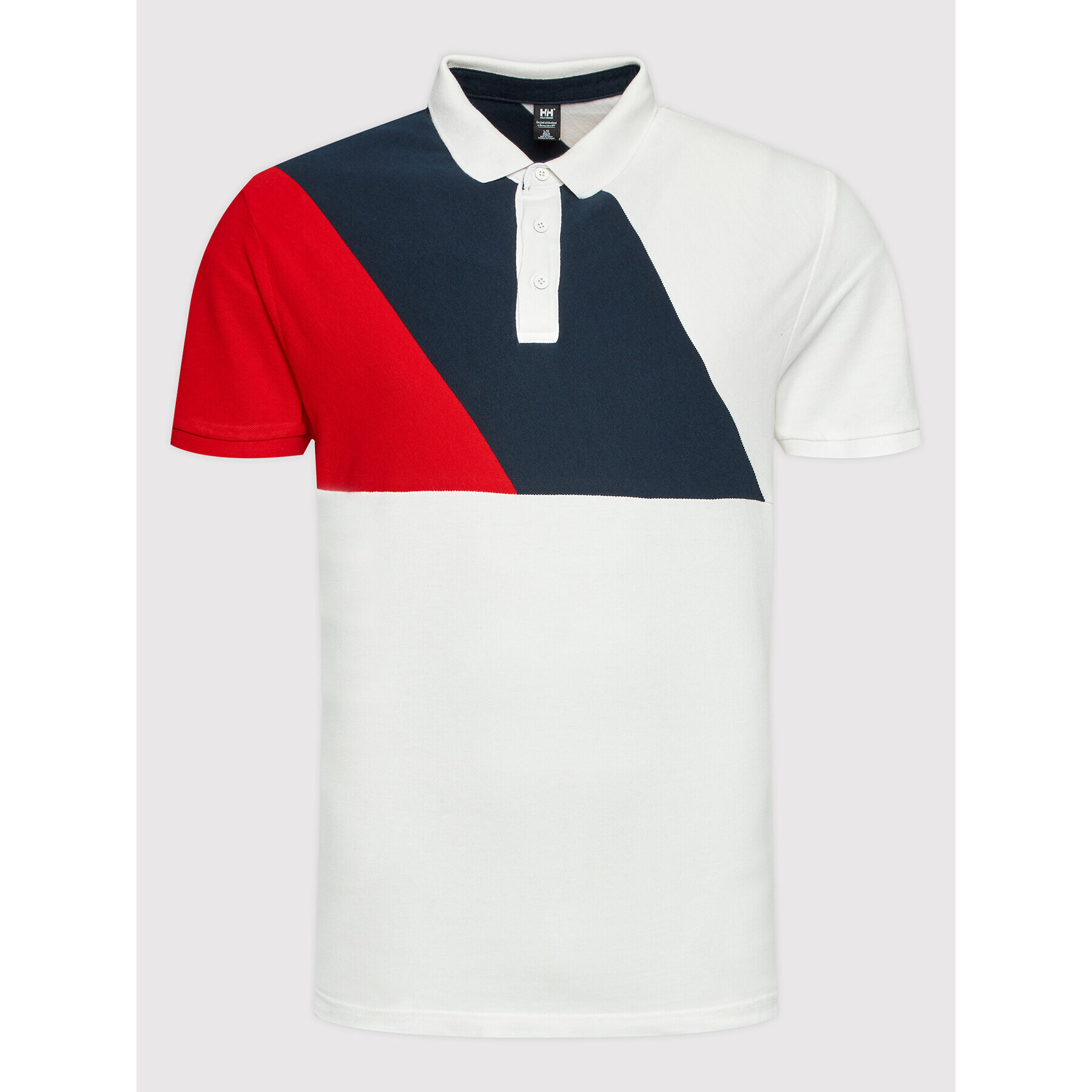 Helly Hansen Тениска с яка и копчета Burgee 30356 Бял Regular Fit - Pepit.bg