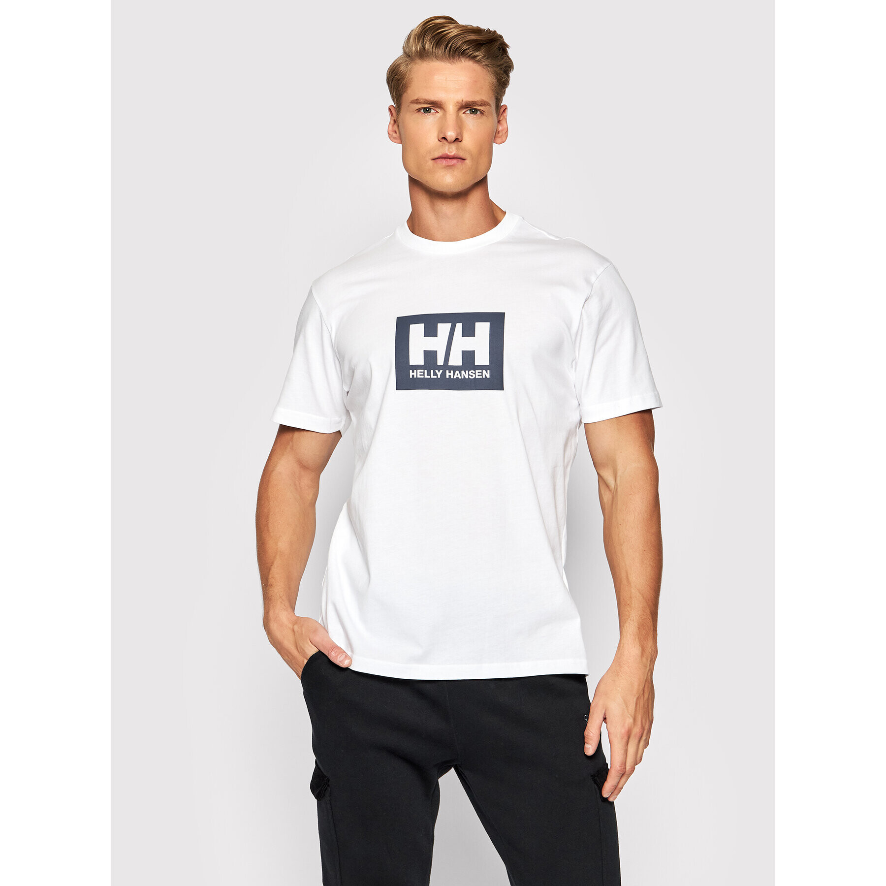 Helly Hansen Тишърт Box 53285 Бял Regular Fit - Pepit.bg