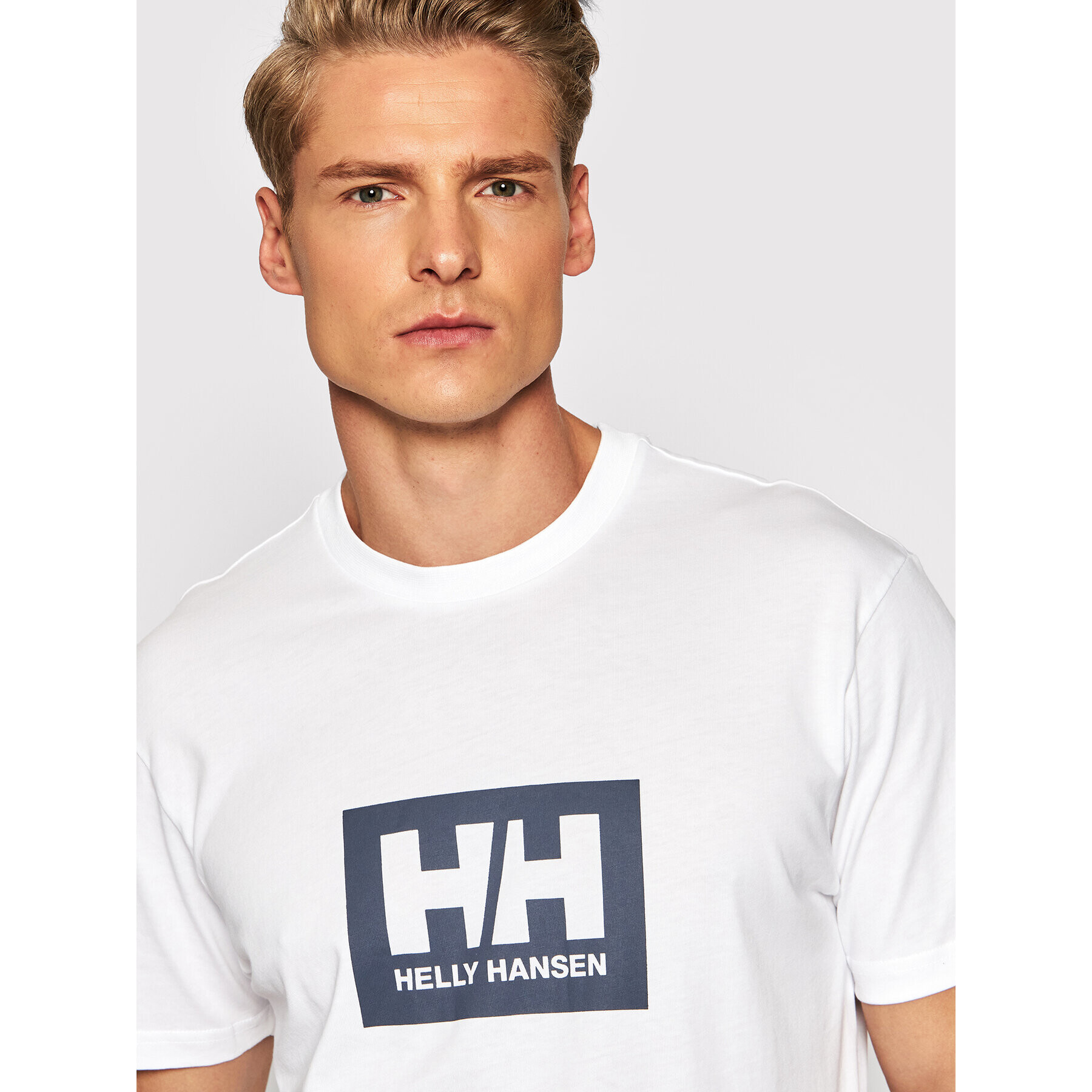 Helly Hansen Тишърт Box 53285 Бял Regular Fit - Pepit.bg