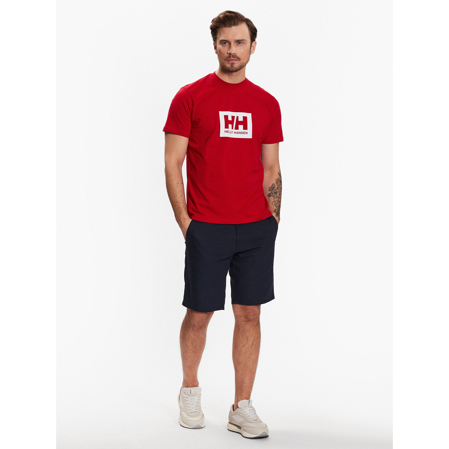 Helly Hansen Тишърт Box 53285 Червен Regular Fit - Pepit.bg