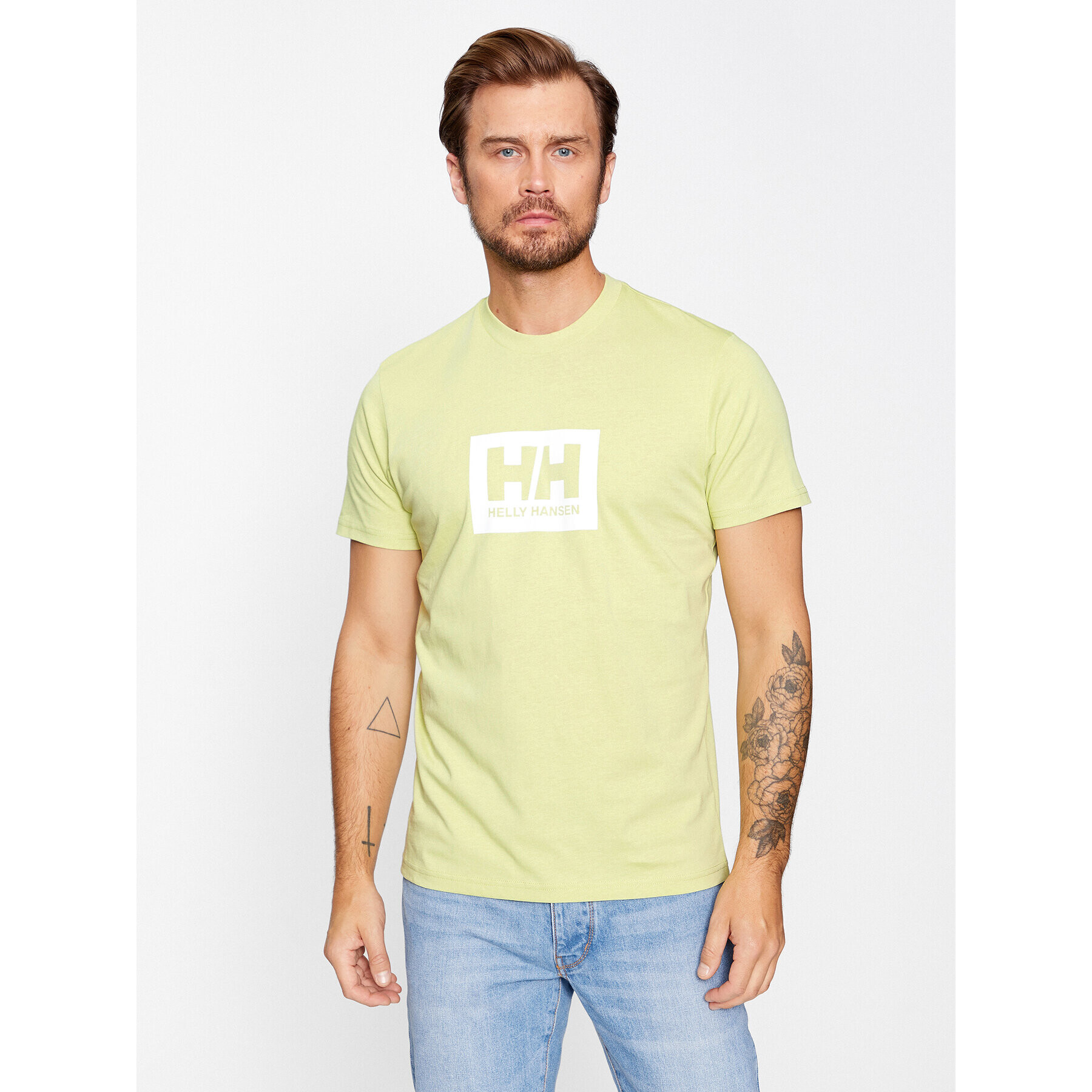 Helly Hansen Тишърт Box 53285 Зелен Regular Fit - Pepit.bg