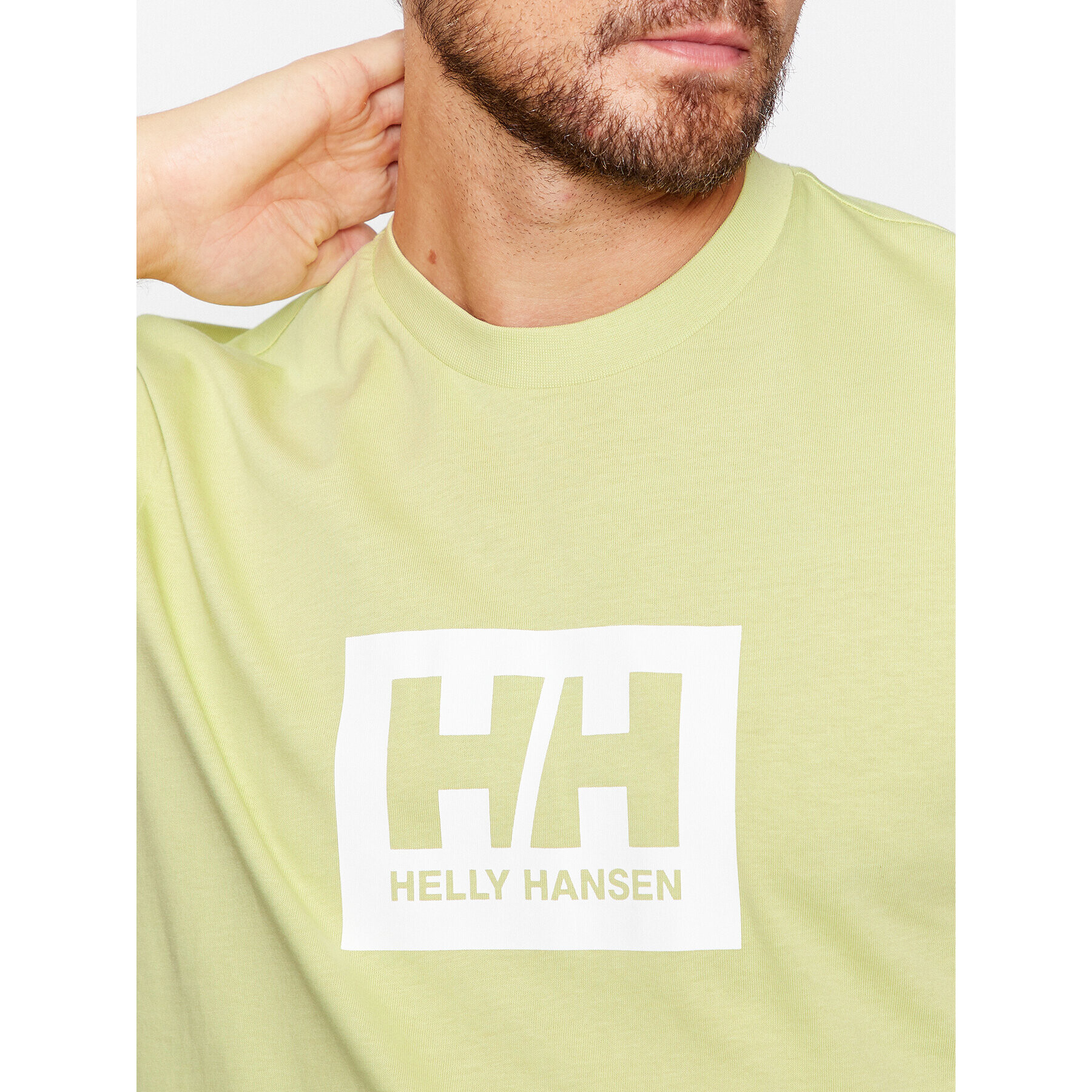 Helly Hansen Тишърт Box 53285 Зелен Regular Fit - Pepit.bg