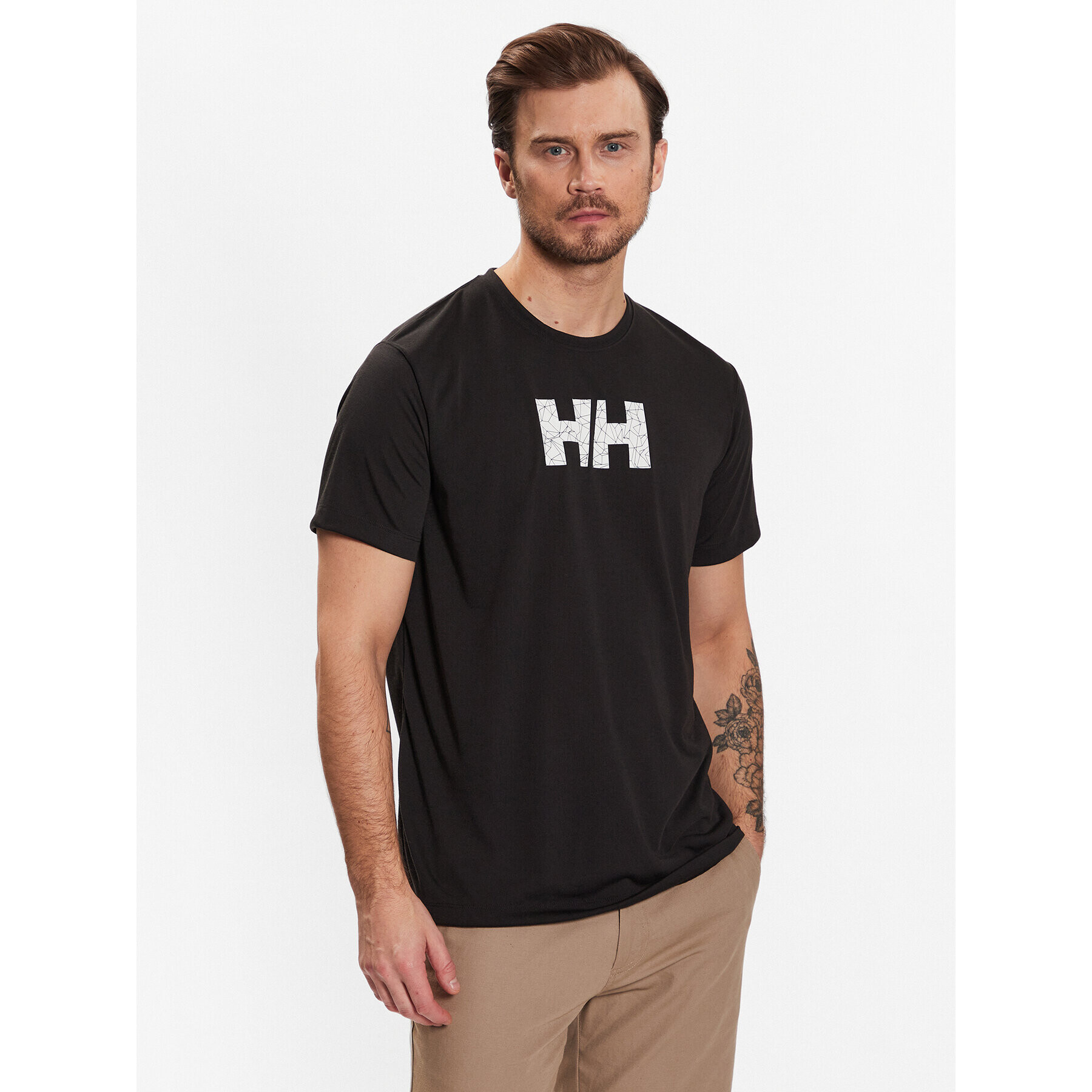 Helly Hansen Тишърт Fast 53975 Черен Regular Fit - Pepit.bg