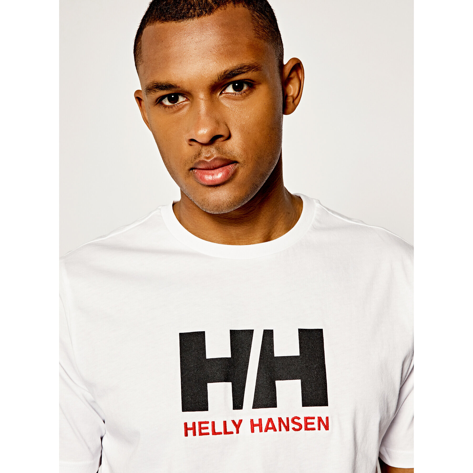 Helly Hansen Тишърт Hh Logo 33797 Бял Regular Fit - Pepit.bg