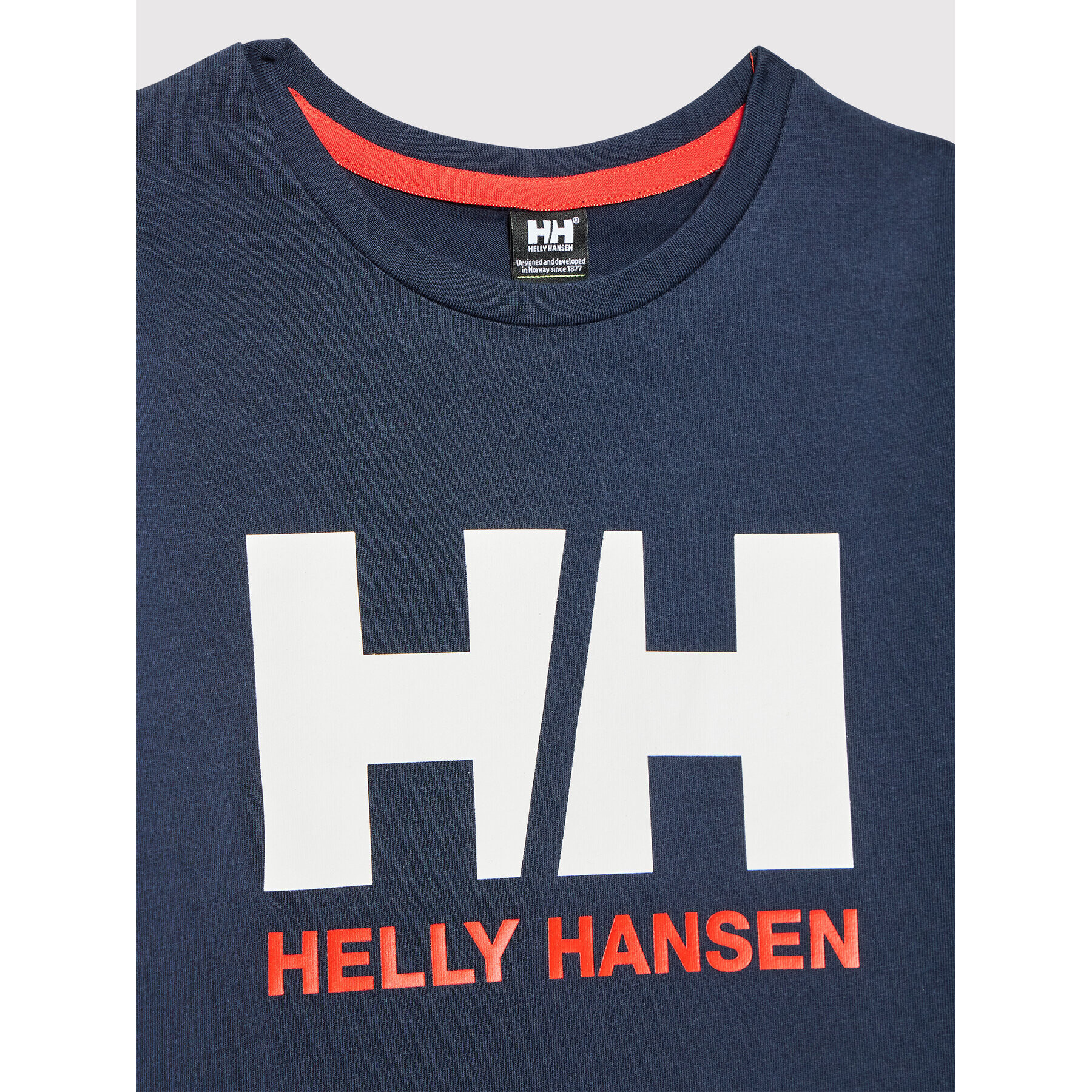 Helly Hansen Тишърт HH Logo 41709 Тъмносин Regular Fit - Pepit.bg