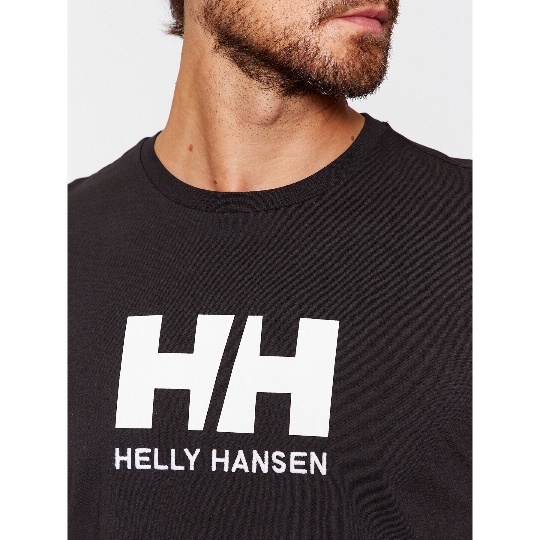 Helly Hansen Тишърт Logo 33979 Черен Regular Fit - Pepit.bg