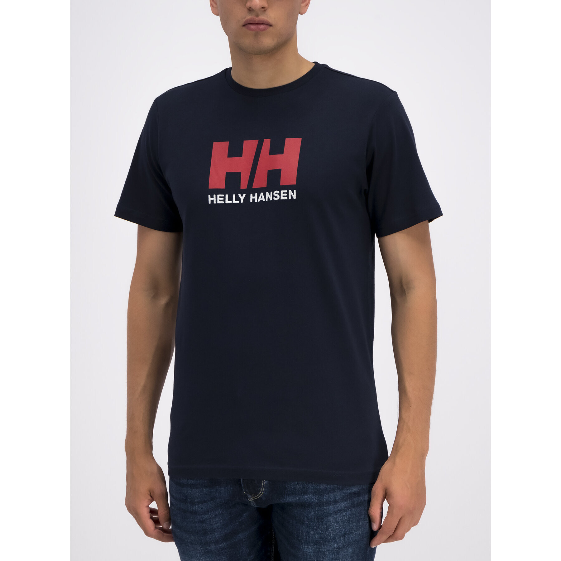 Helly Hansen Тишърт Logo 33979 Тъмносин Regular Fit - Pepit.bg