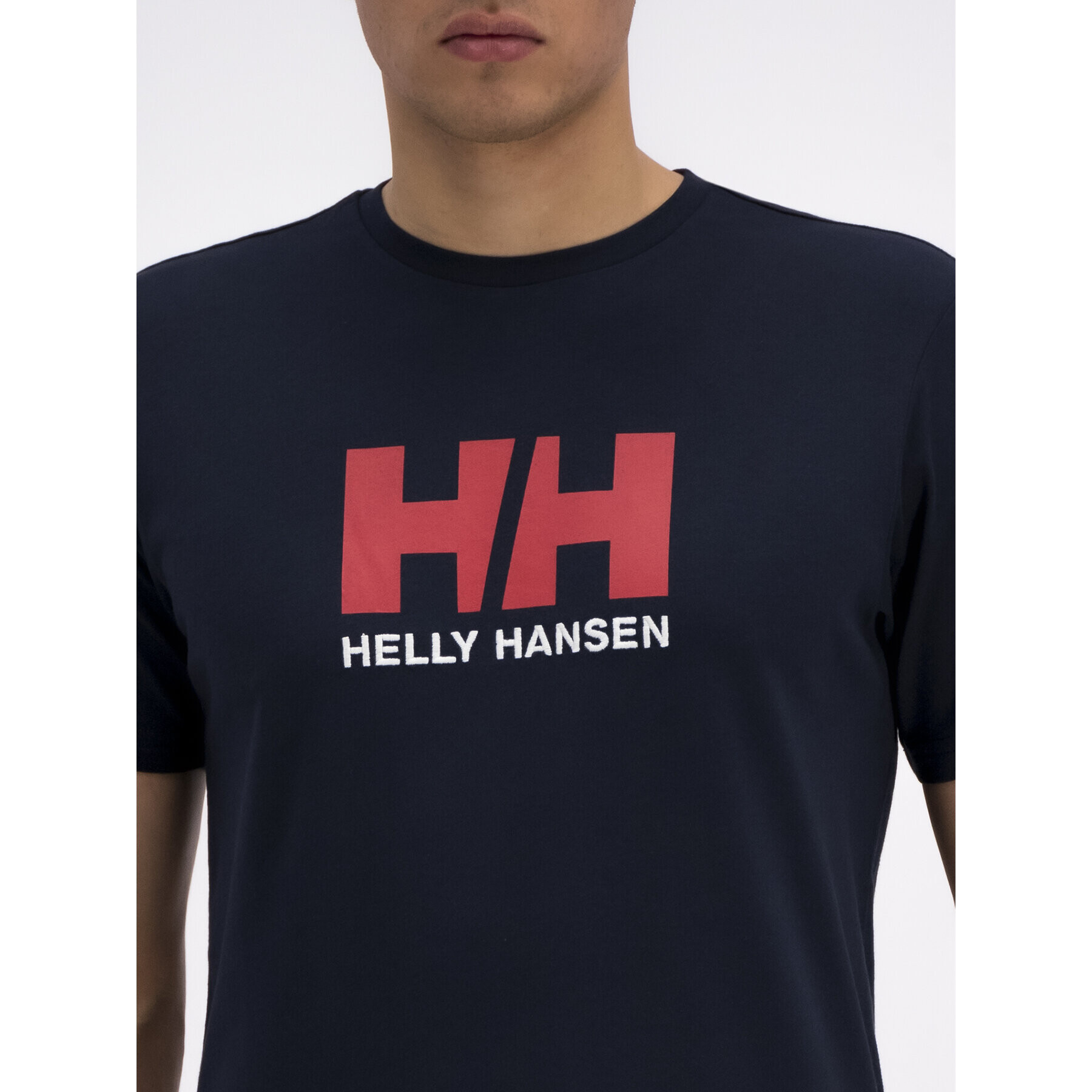 Helly Hansen Тишърт Logo 33979 Тъмносин Regular Fit - Pepit.bg