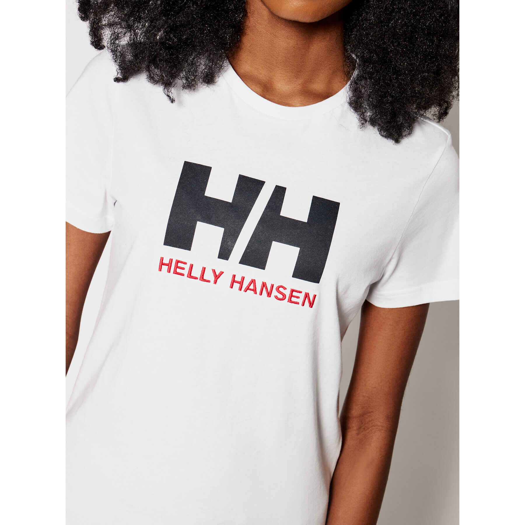 Helly Hansen Тишърт Logo 34112 Бял Classic Fit - Pepit.bg