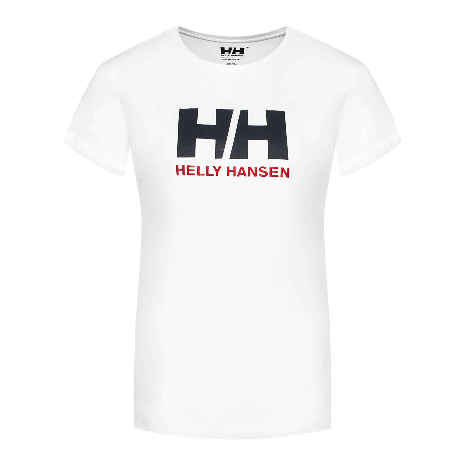 Helly Hansen Тишърт Logo 34112 Бял Classic Fit - Pepit.bg