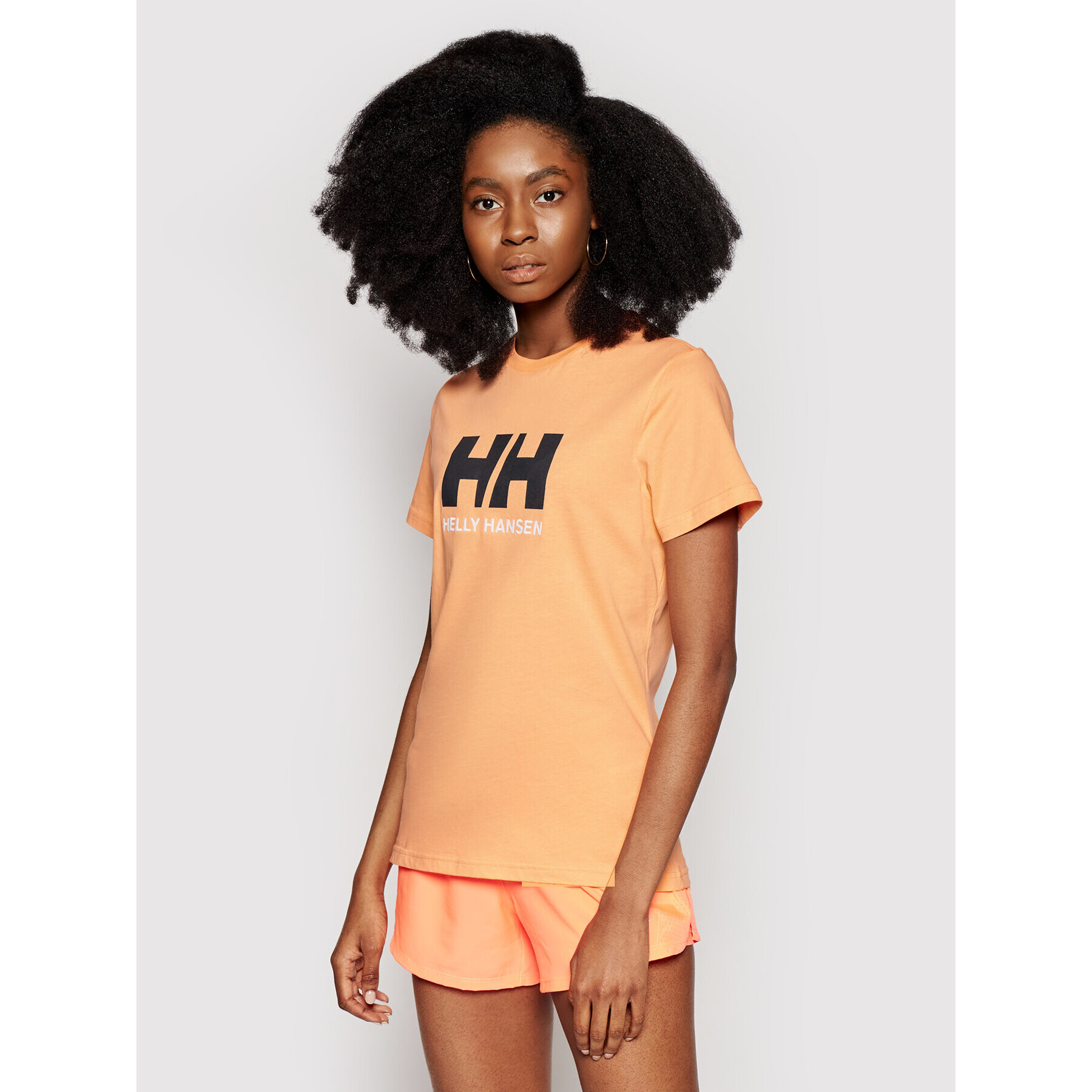 Helly Hansen Тишърт Logo 34112 Оранжев Classic Fit - Pepit.bg