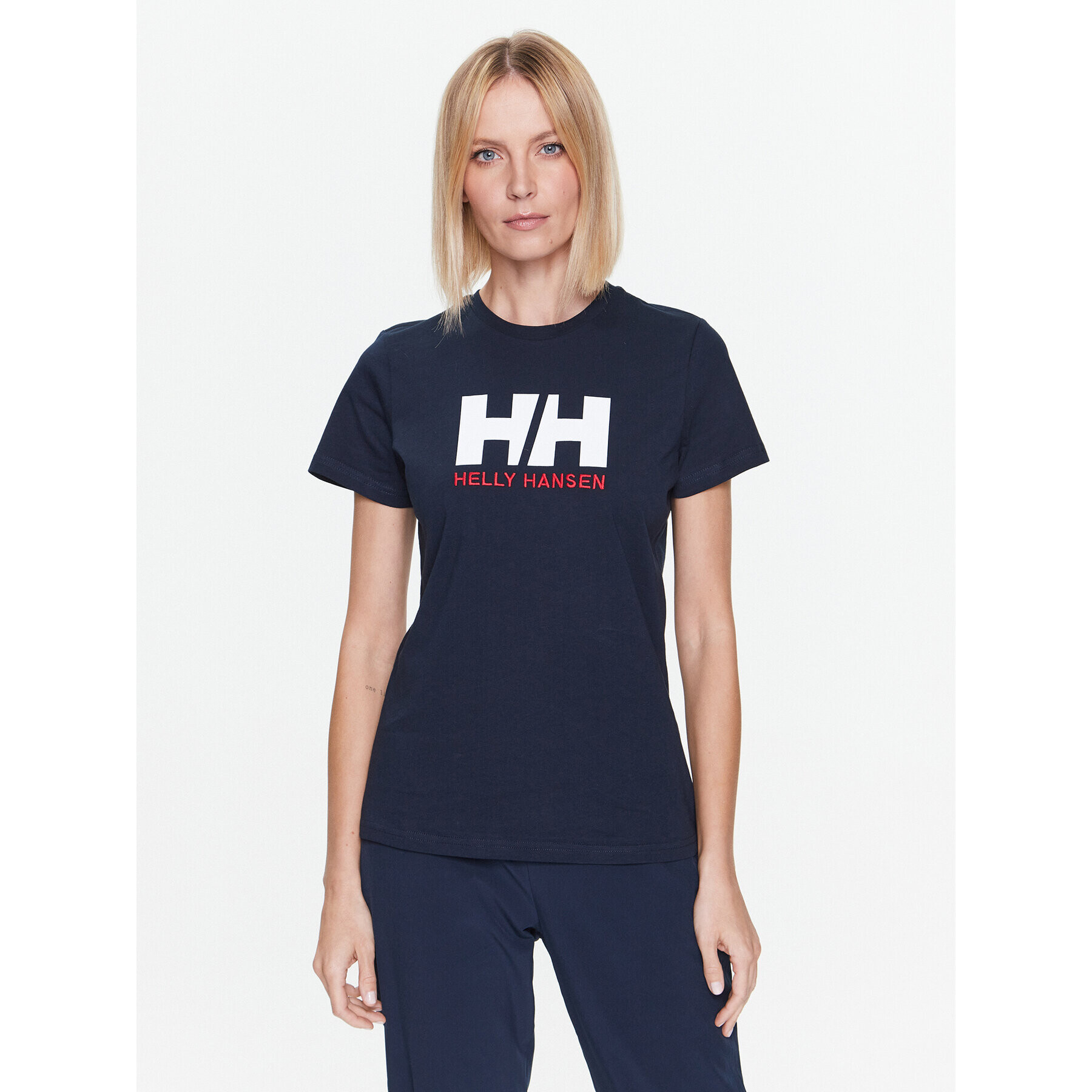 Helly Hansen Тишърт Logo 34112 Тъмносин Regular Fit - Pepit.bg