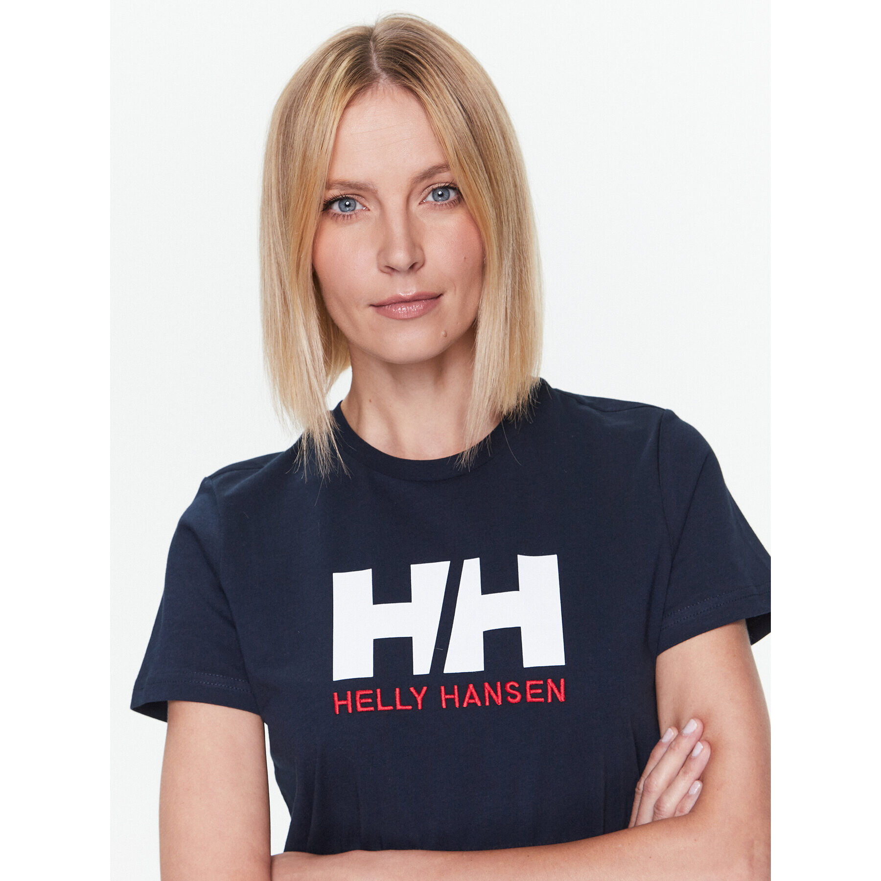 Helly Hansen Тишърт Logo 34112 Тъмносин Regular Fit - Pepit.bg